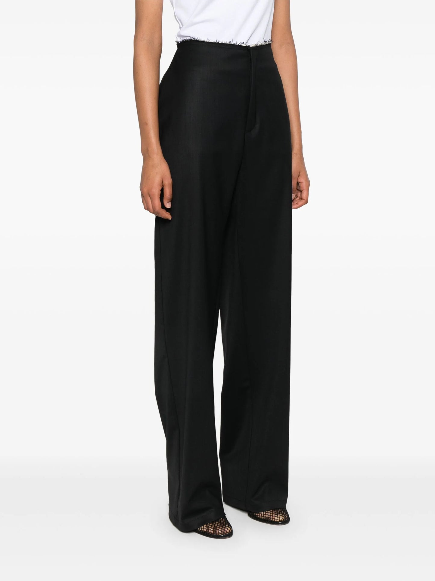 raw-cut trousers