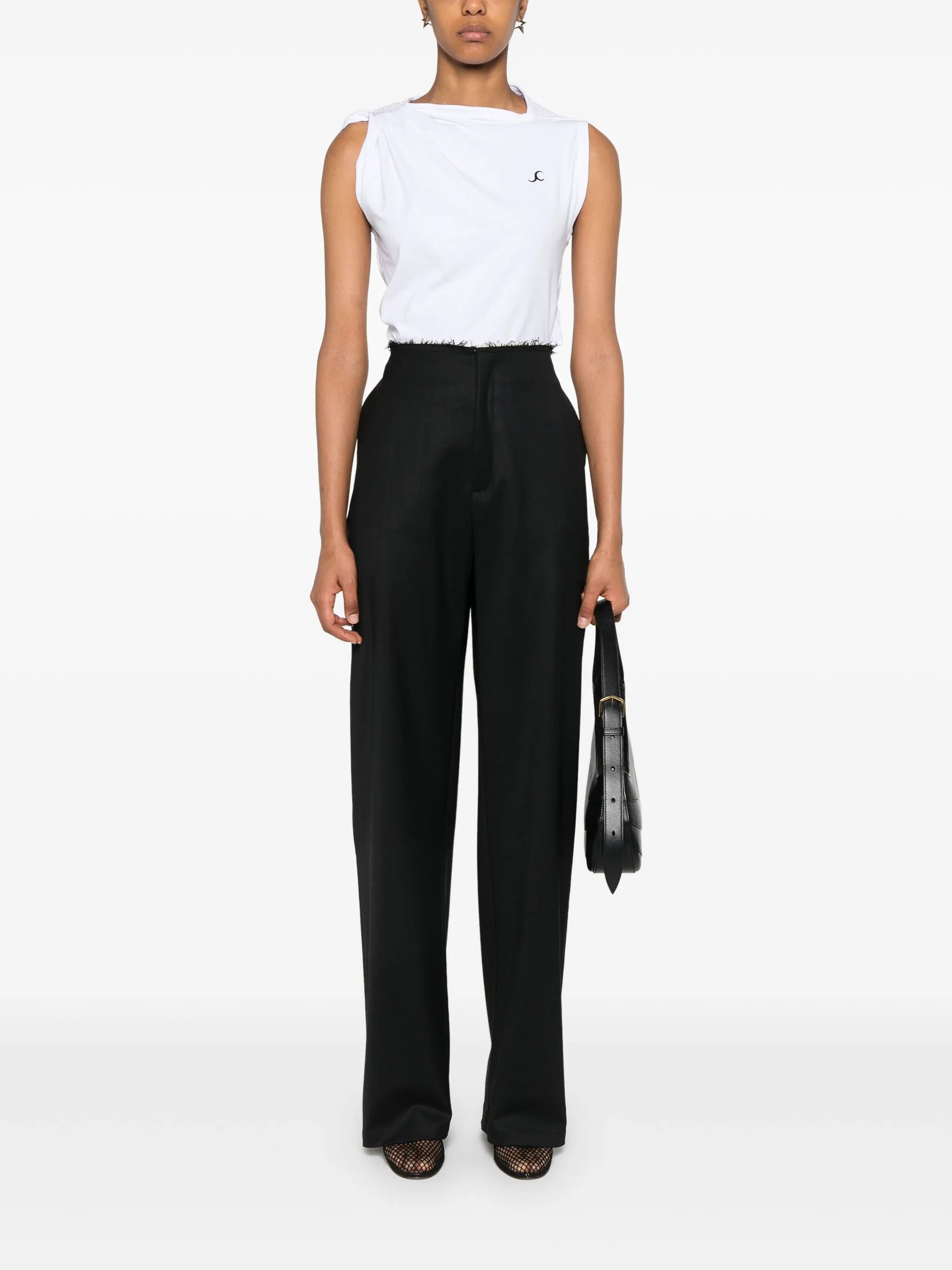 raw-cut trousers