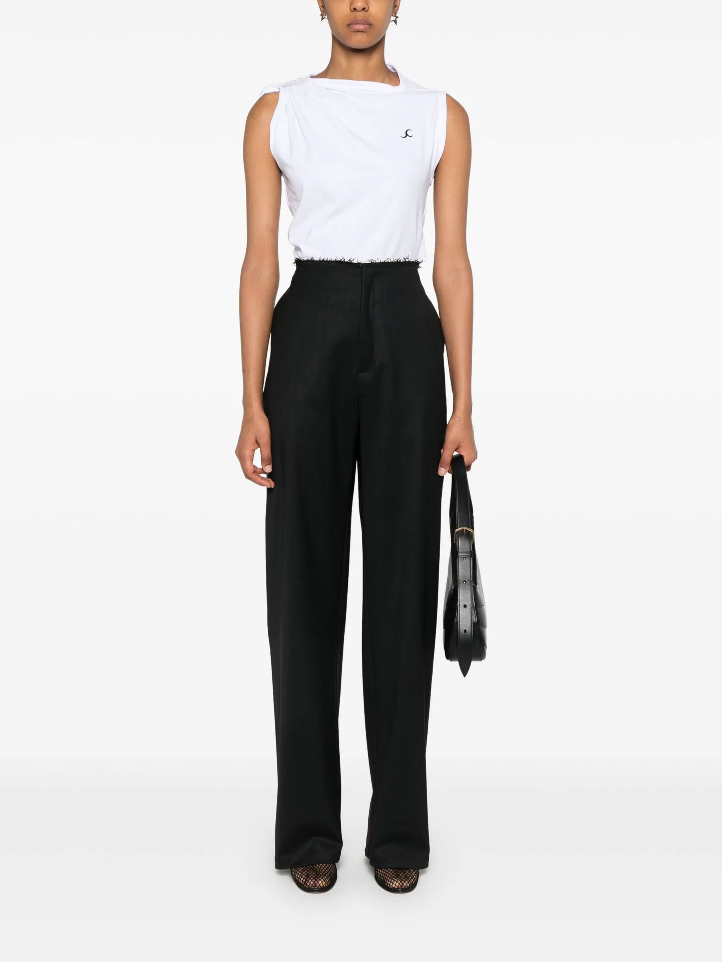 raw-cut trousers