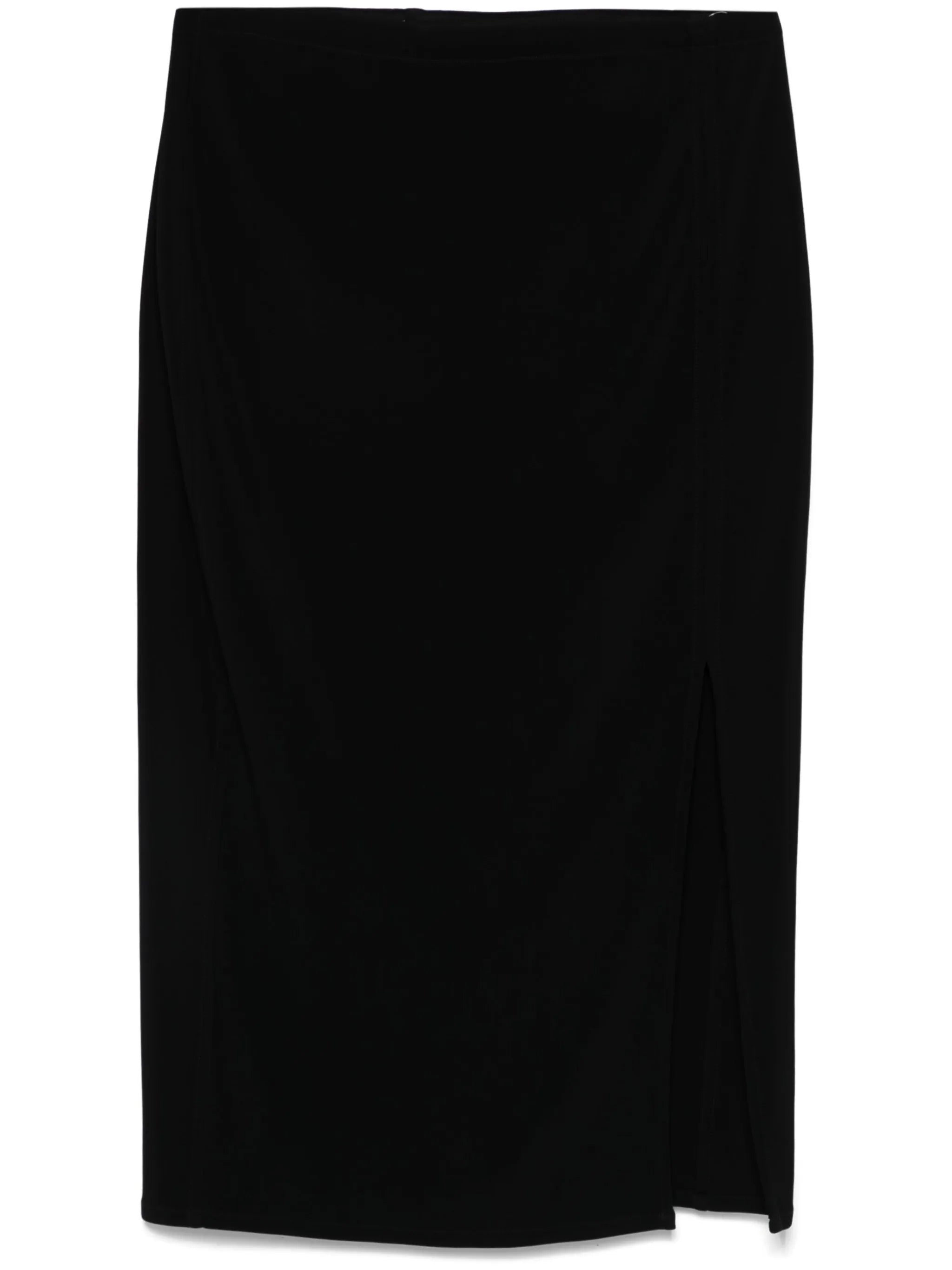 draped midi skirt