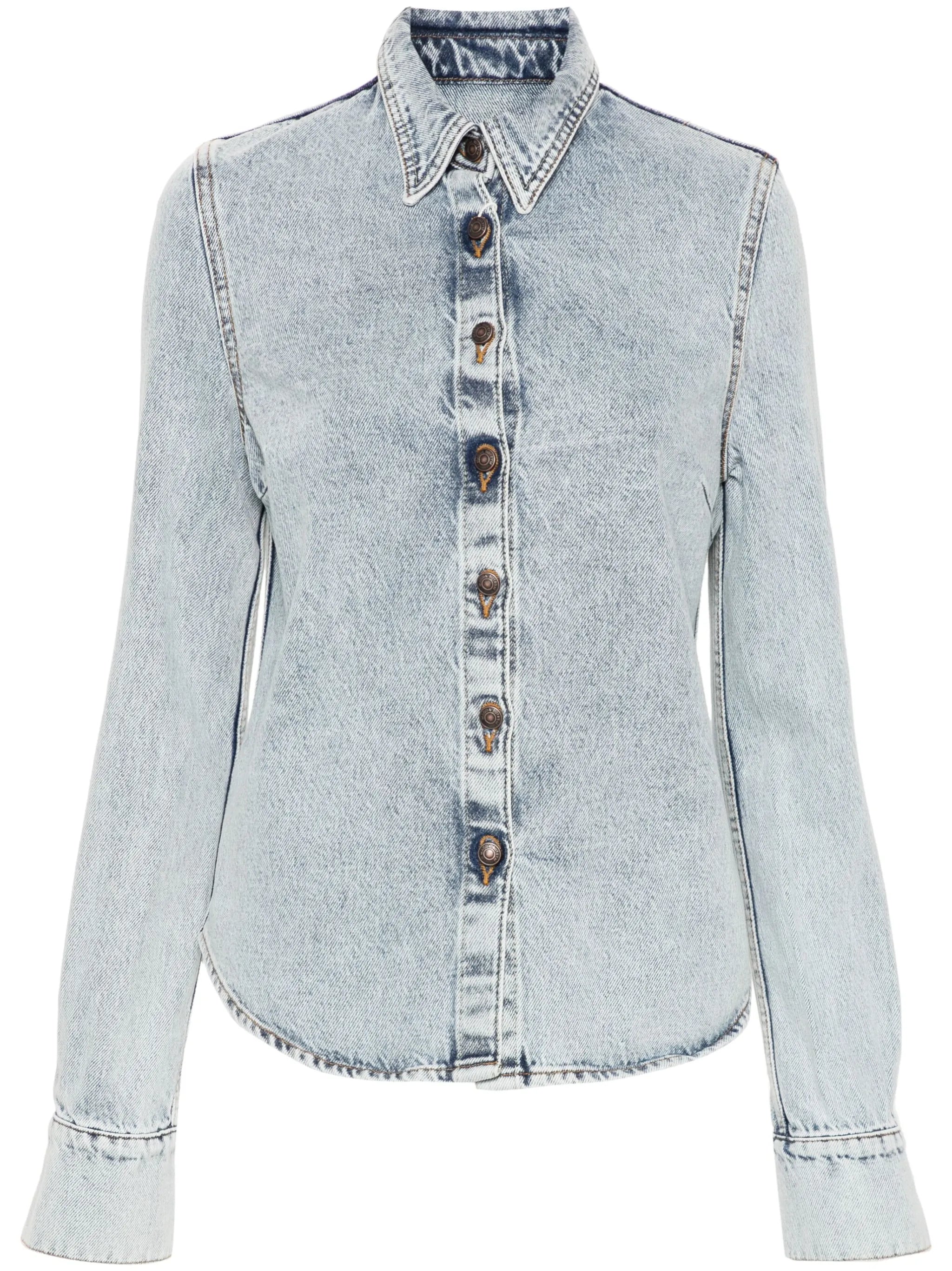 long-sleeve denim shirt