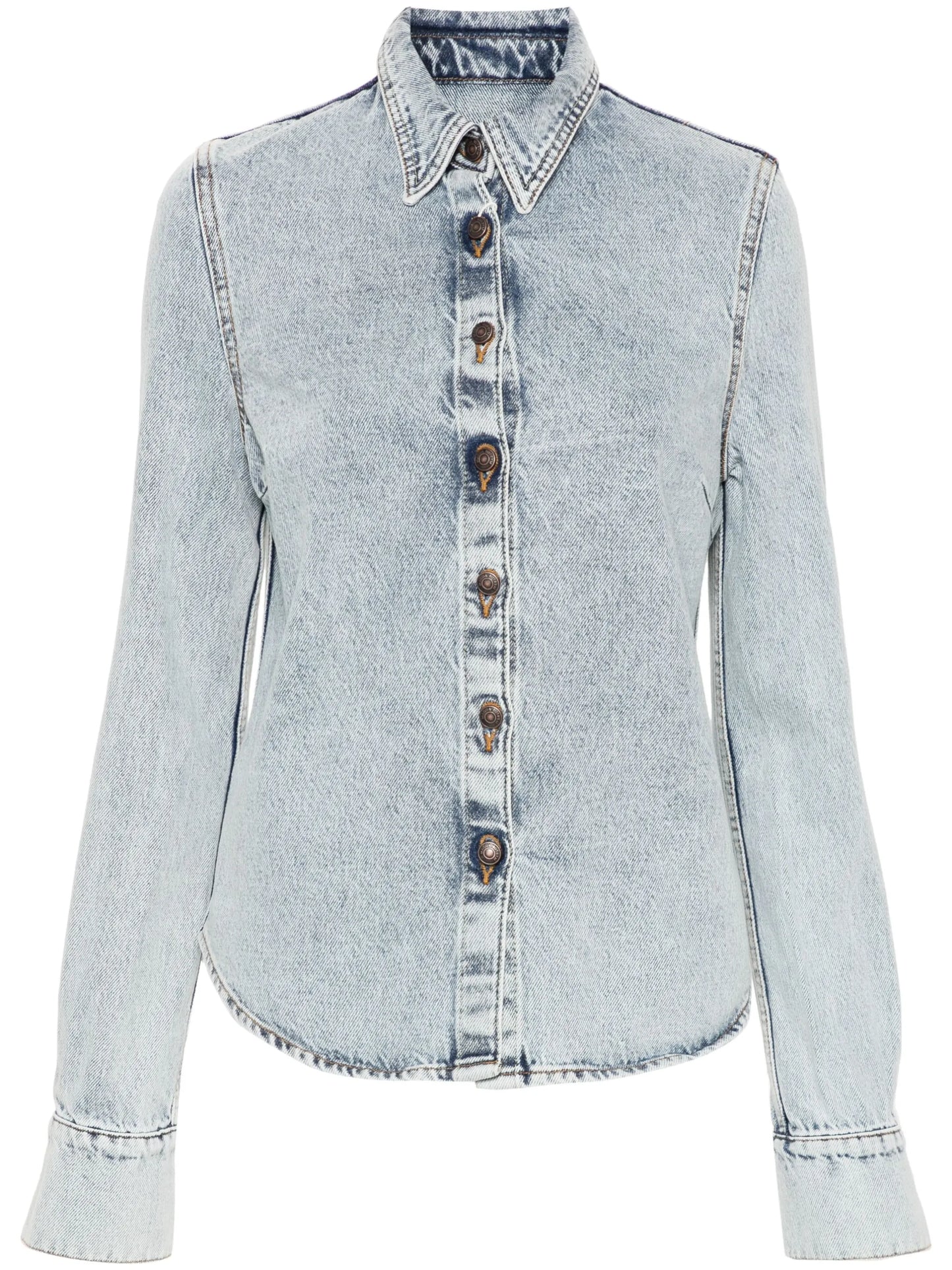 long-sleeve denim shirt