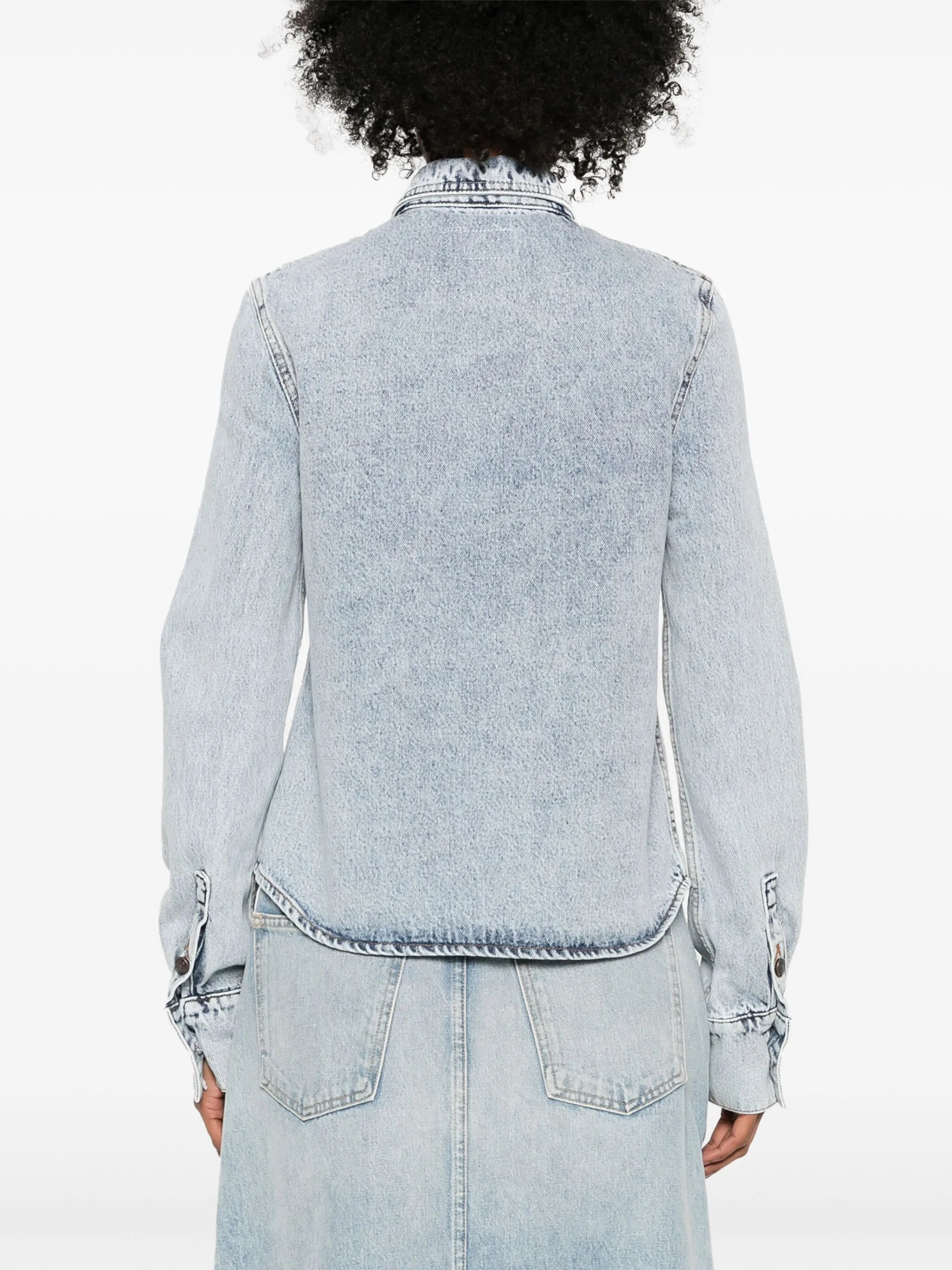 long-sleeve denim shirt