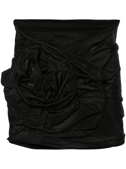 3D-rose mini skirt
