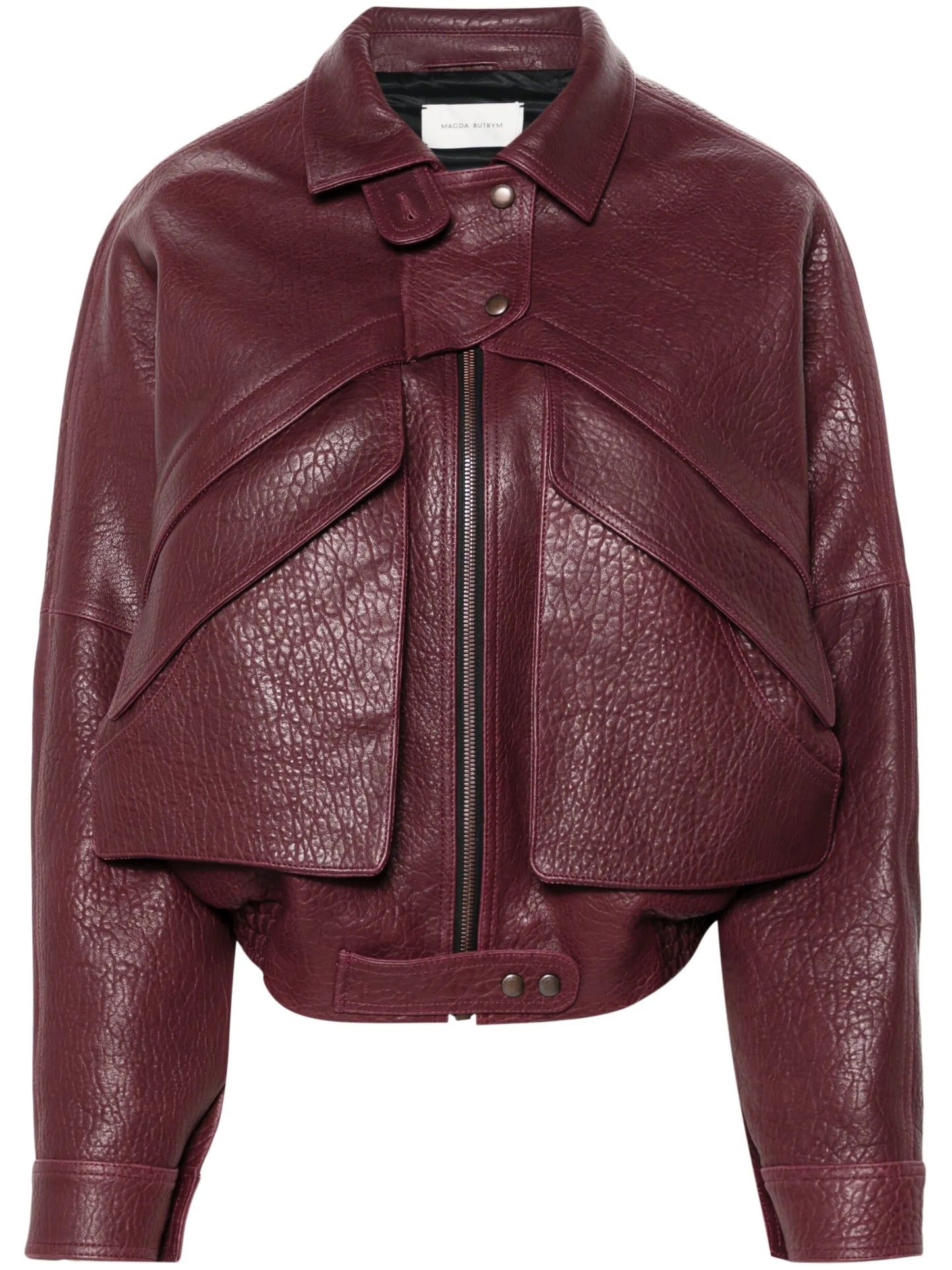 leather bomber jacket
