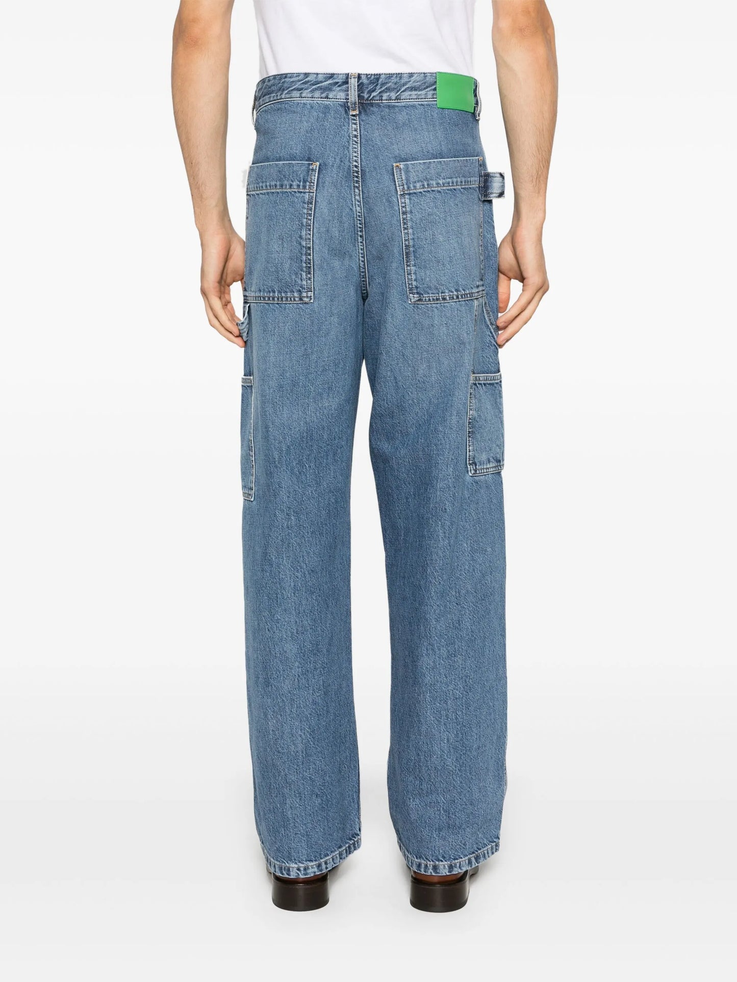 logo-patch straight jeans