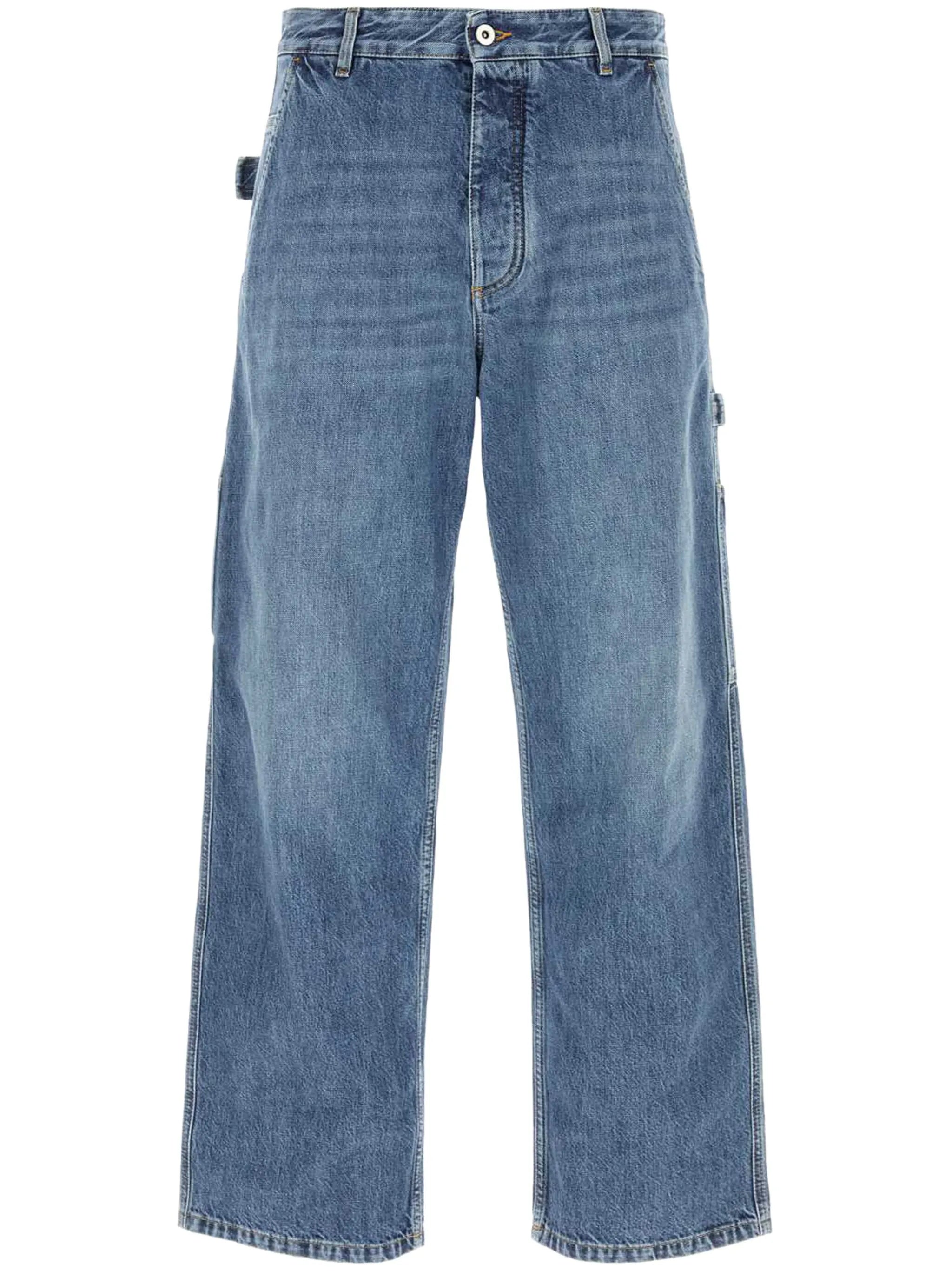 logo-patch straight jeans
