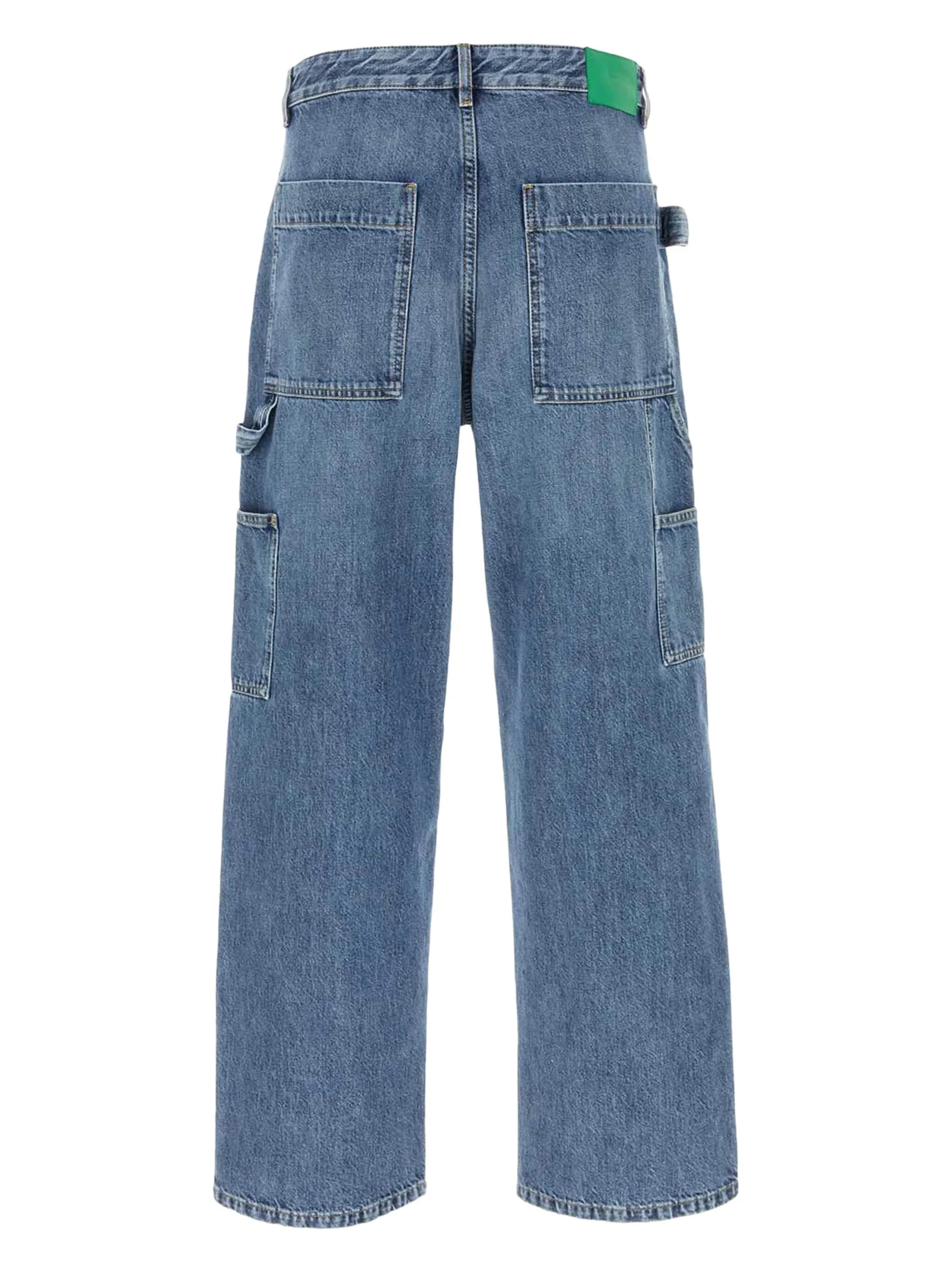 logo-patch straight jeans