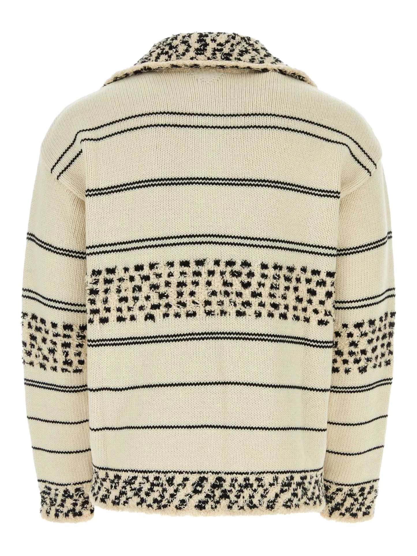 striped chunky-knit jumper