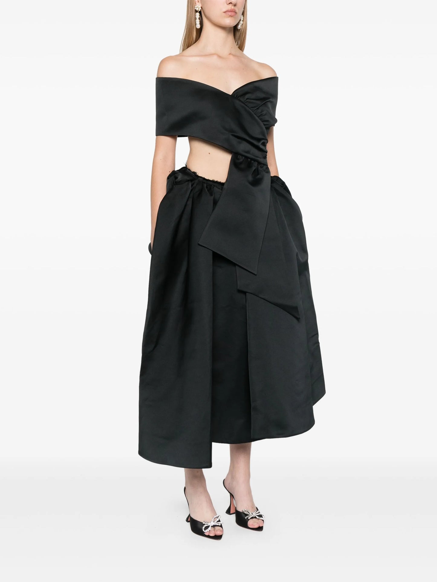 off-shoulder crop top