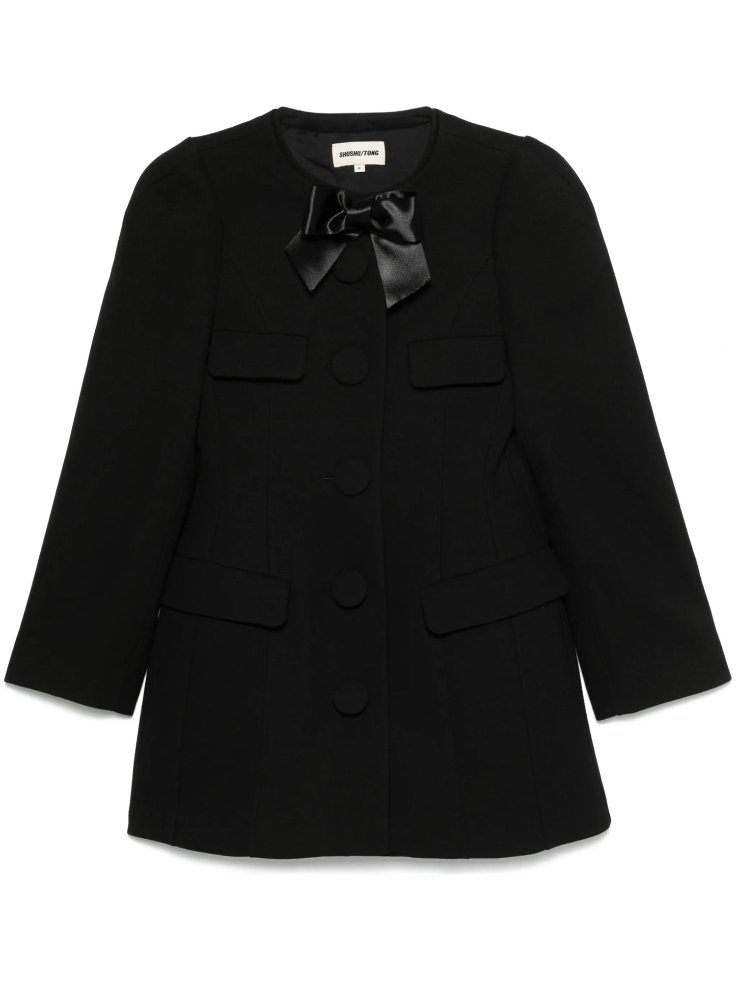 bow-detail jacket