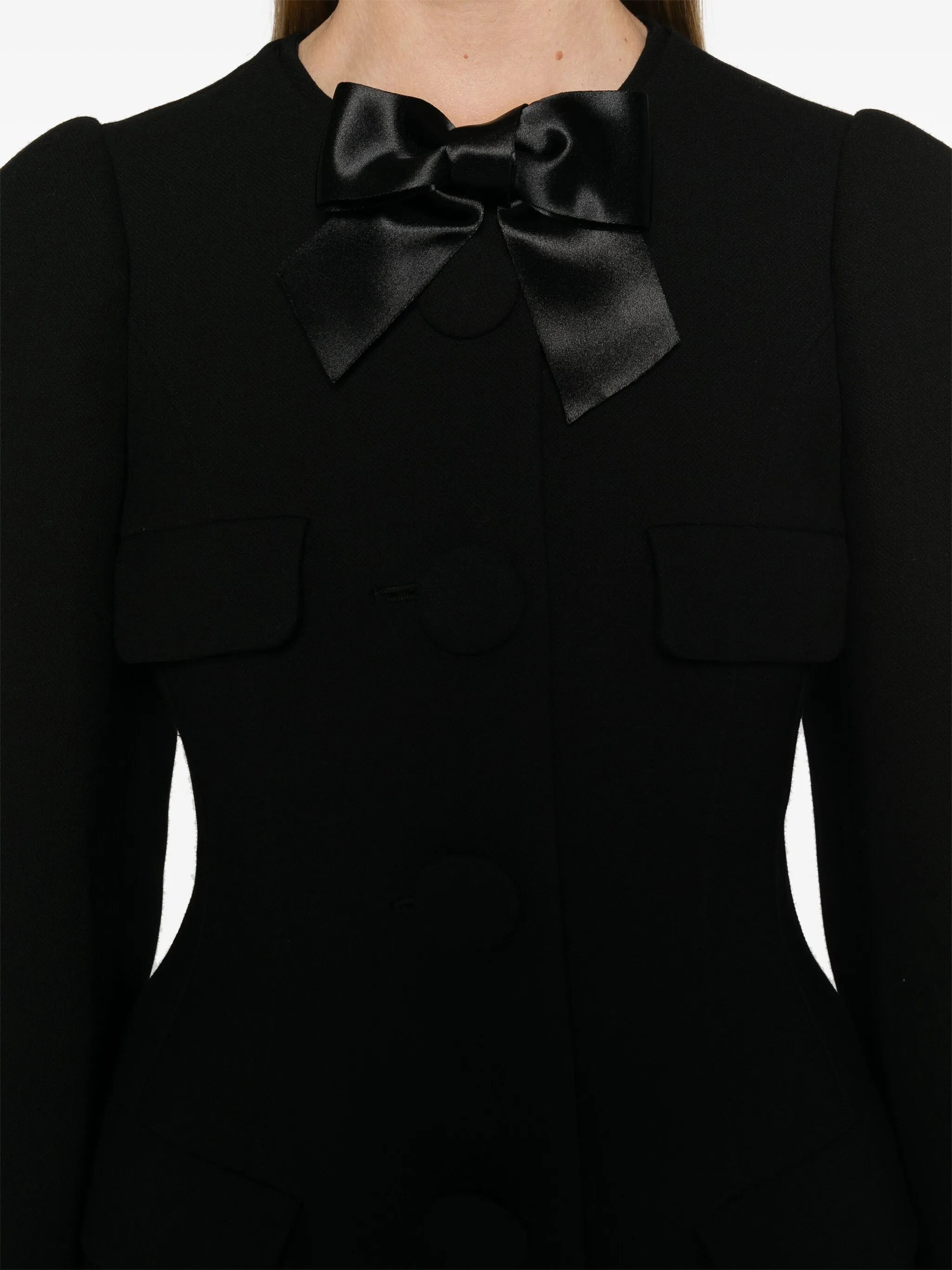 bow-detail jacket