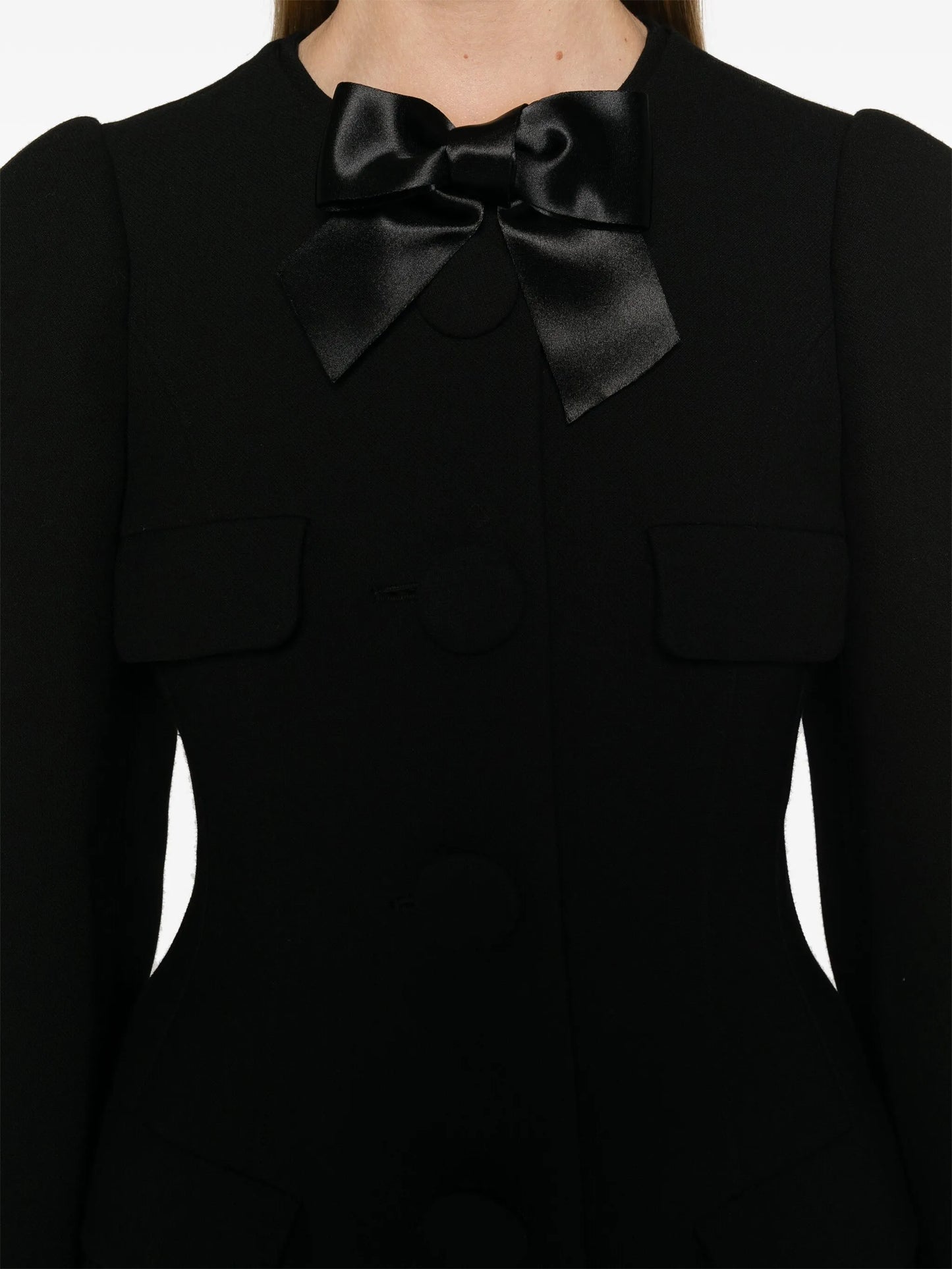 bow-detail jacket