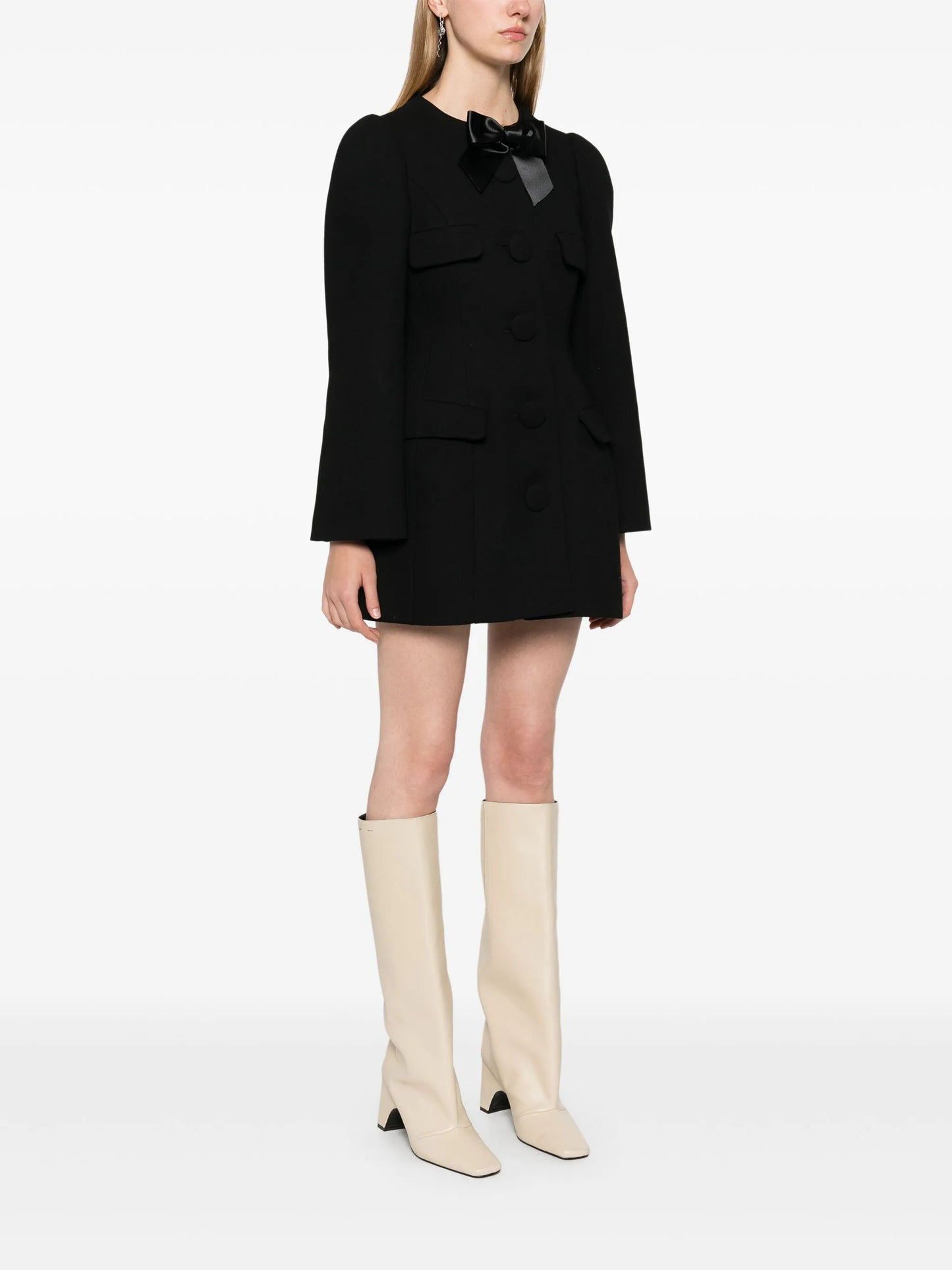 bow-detail jacket