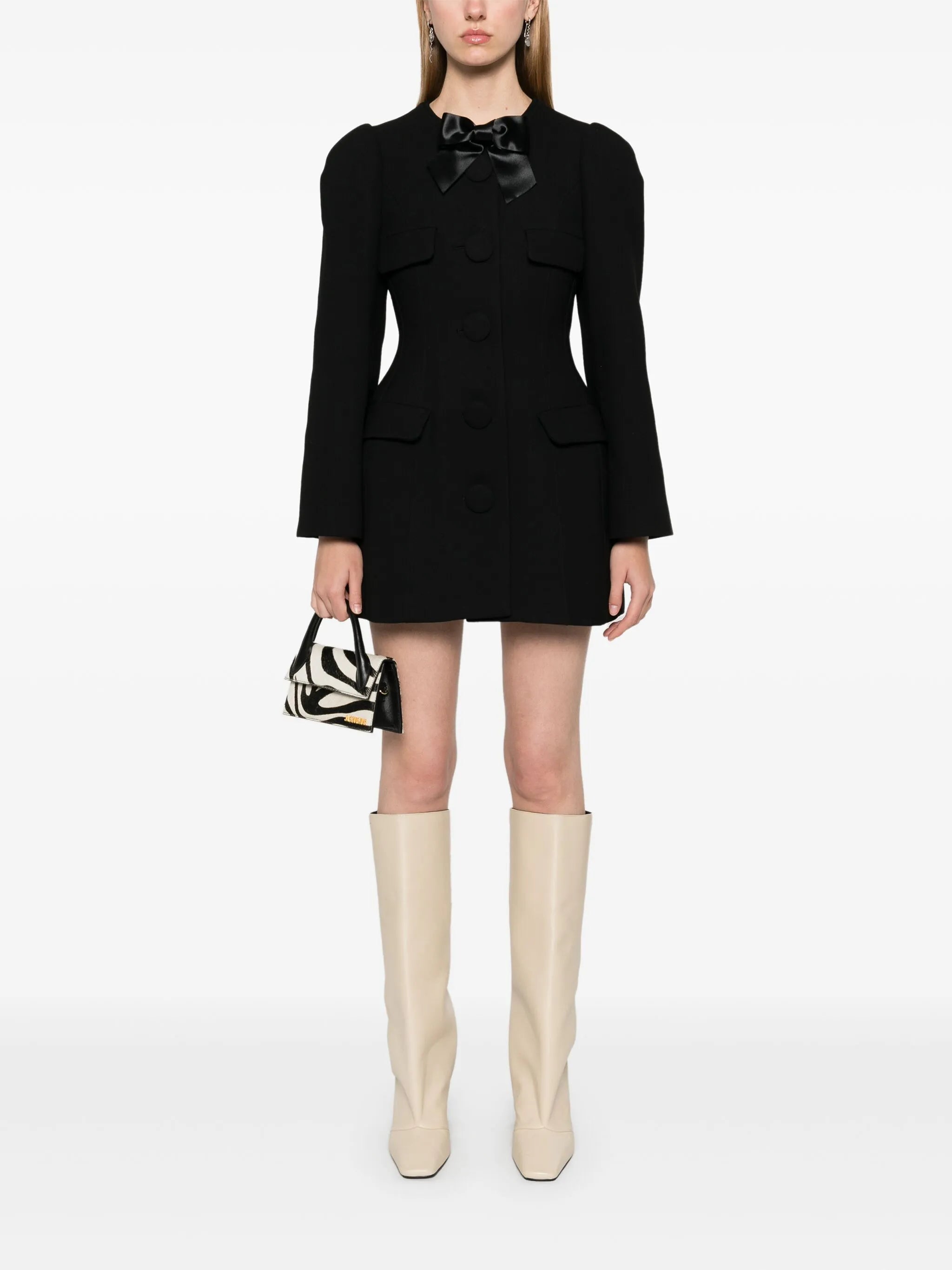 bow-detail jacket