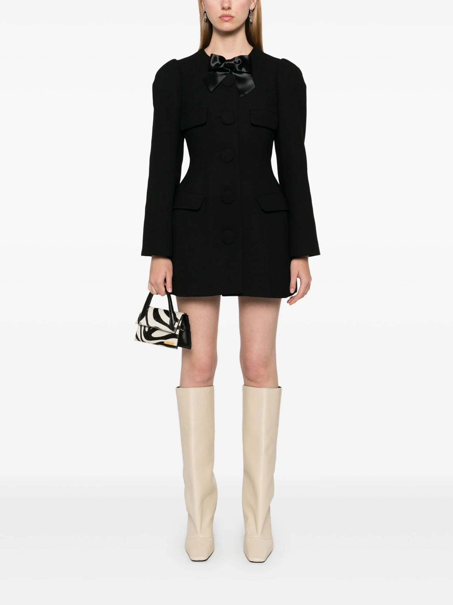 bow-detail jacket