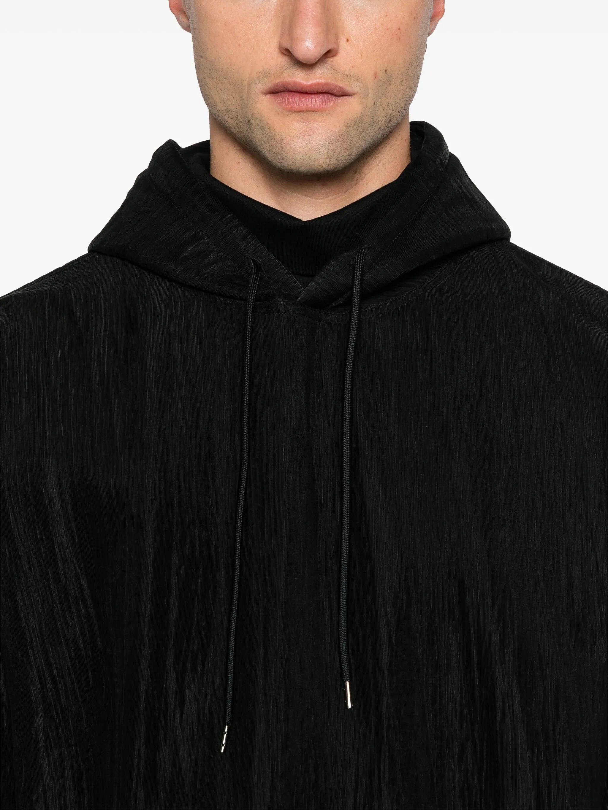 semi-sheer hoodie
