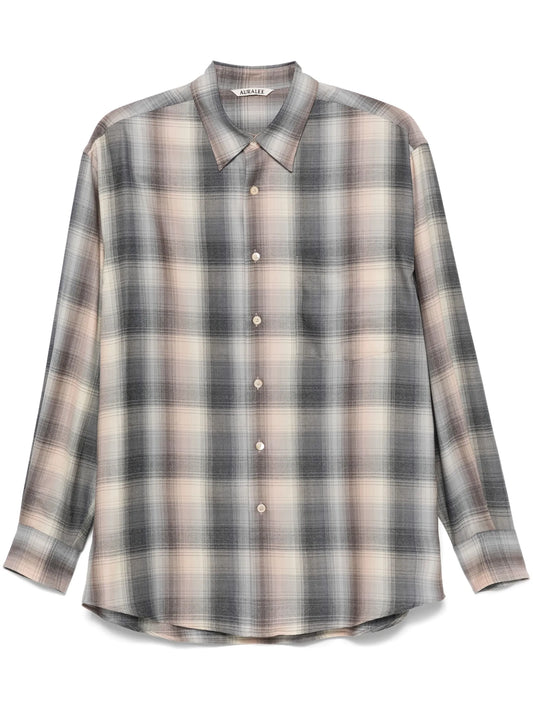 checked wool shirt