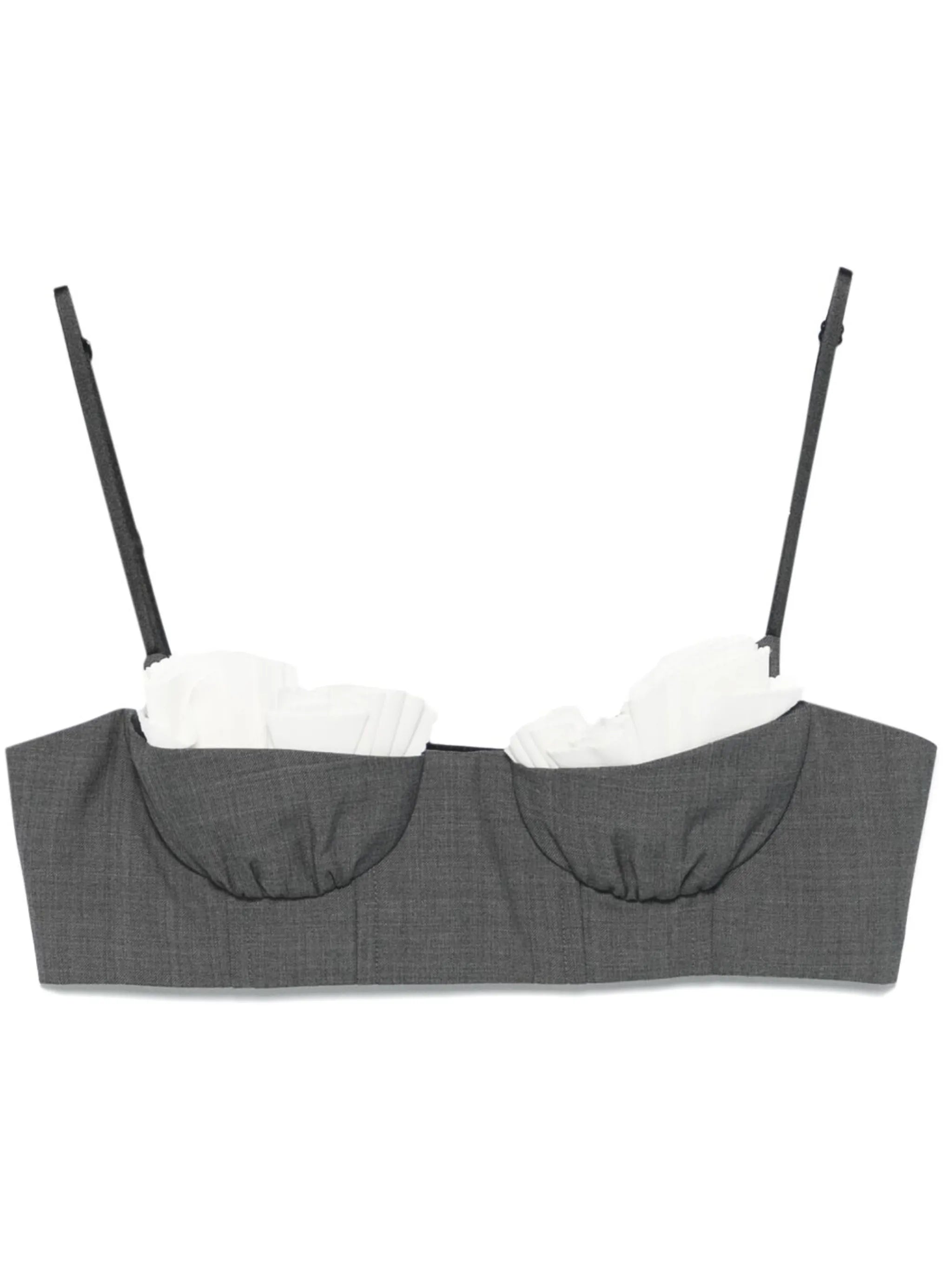 ruffled bralette top