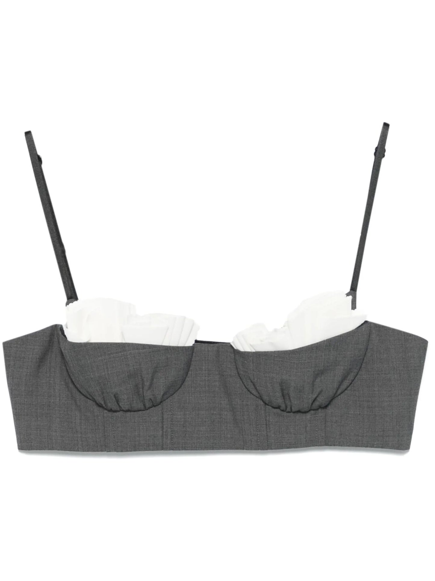 ruffled bralette top
