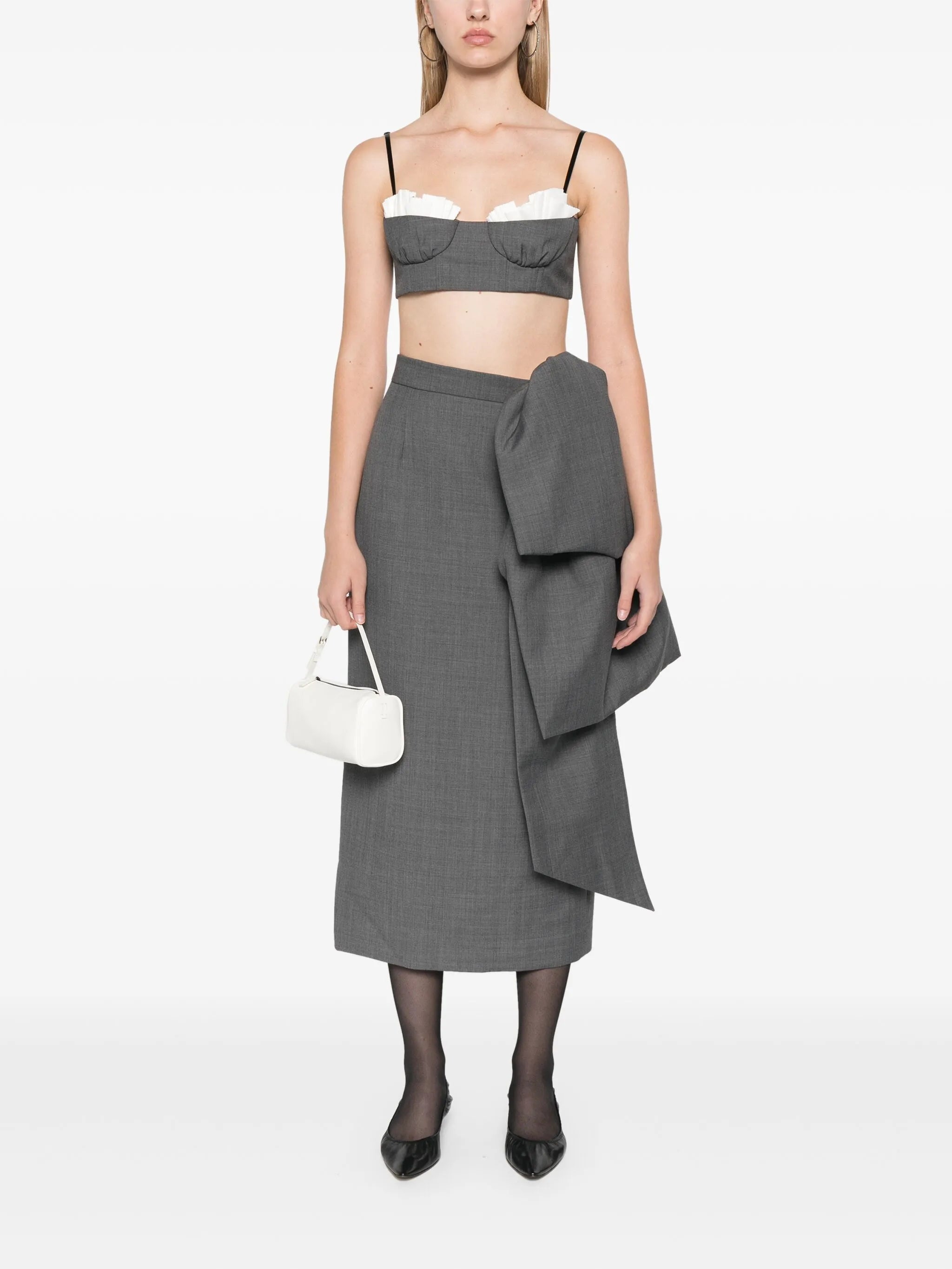 ruffled bralette top