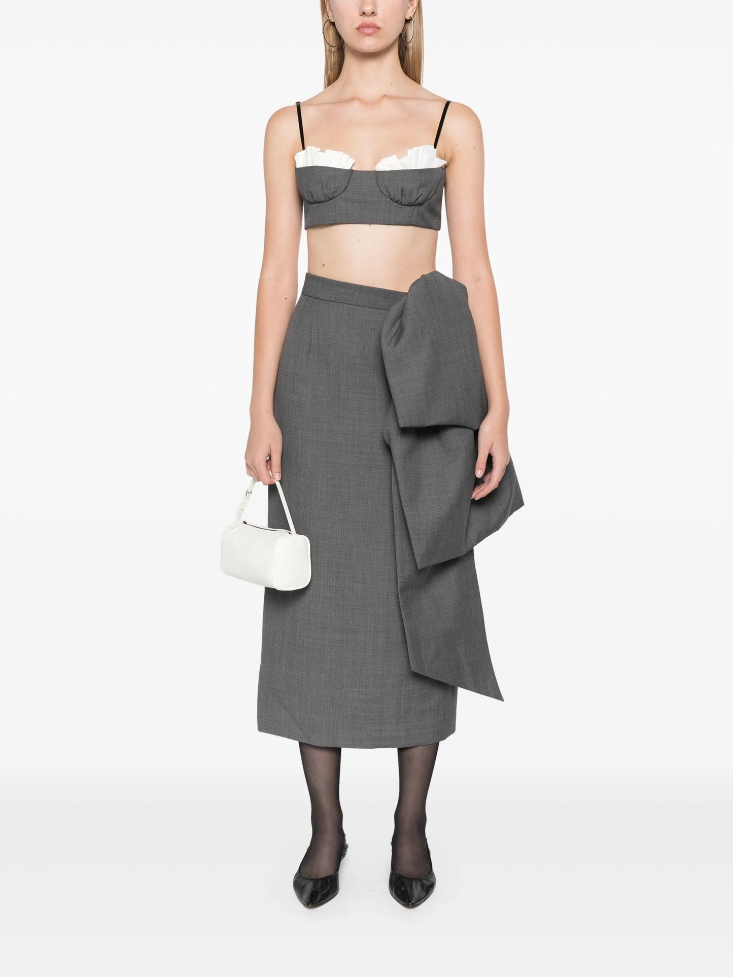 ruffled bralette top