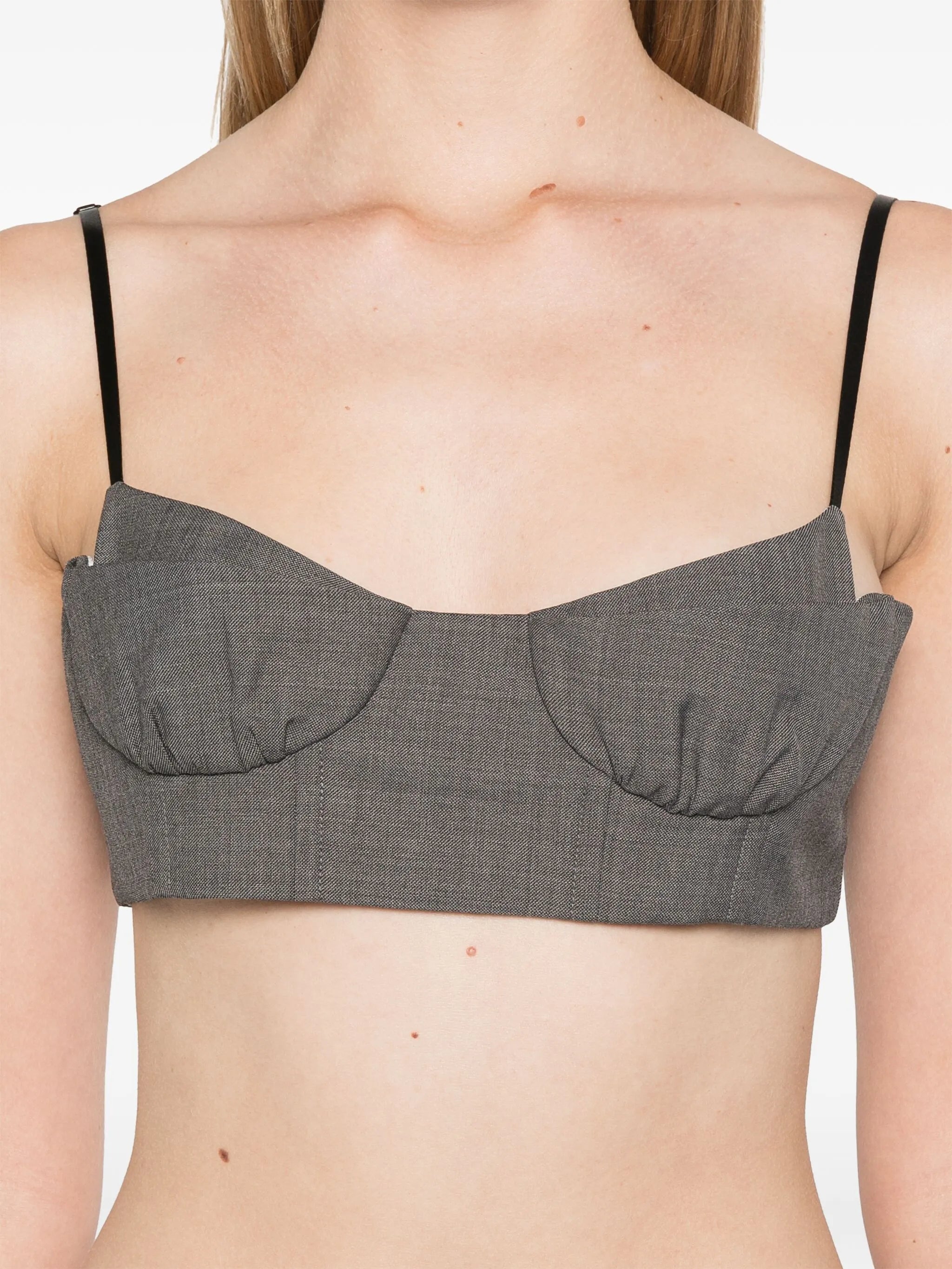 ruffled bralette top