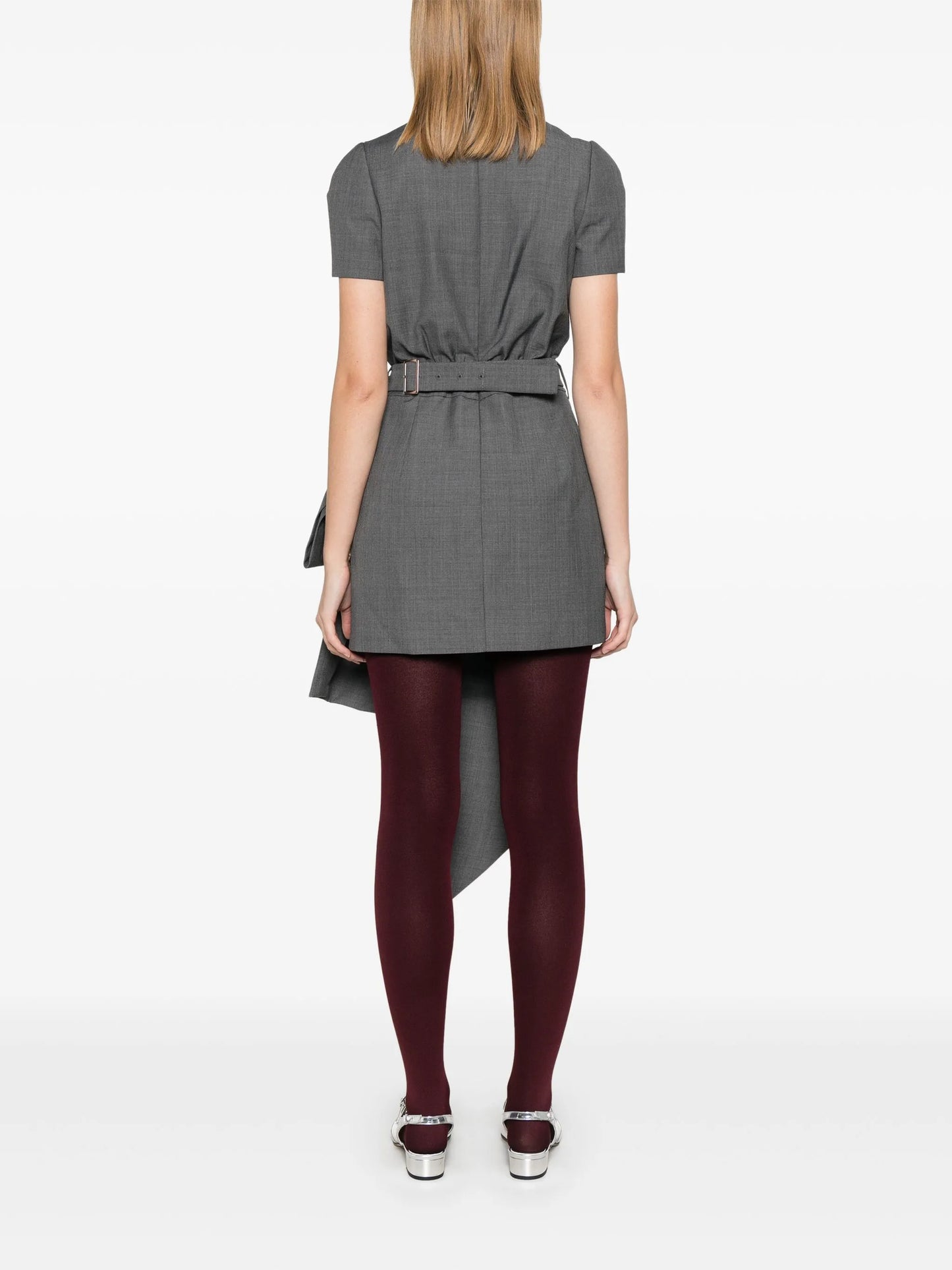 bow-detailed mini dress
