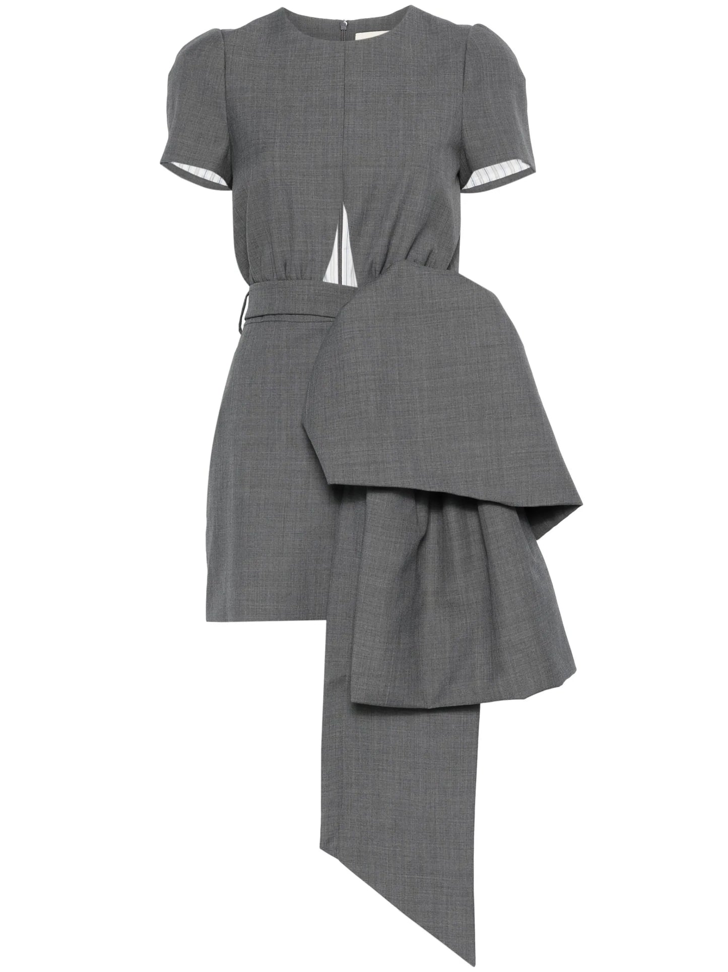bow-detailed mini dress