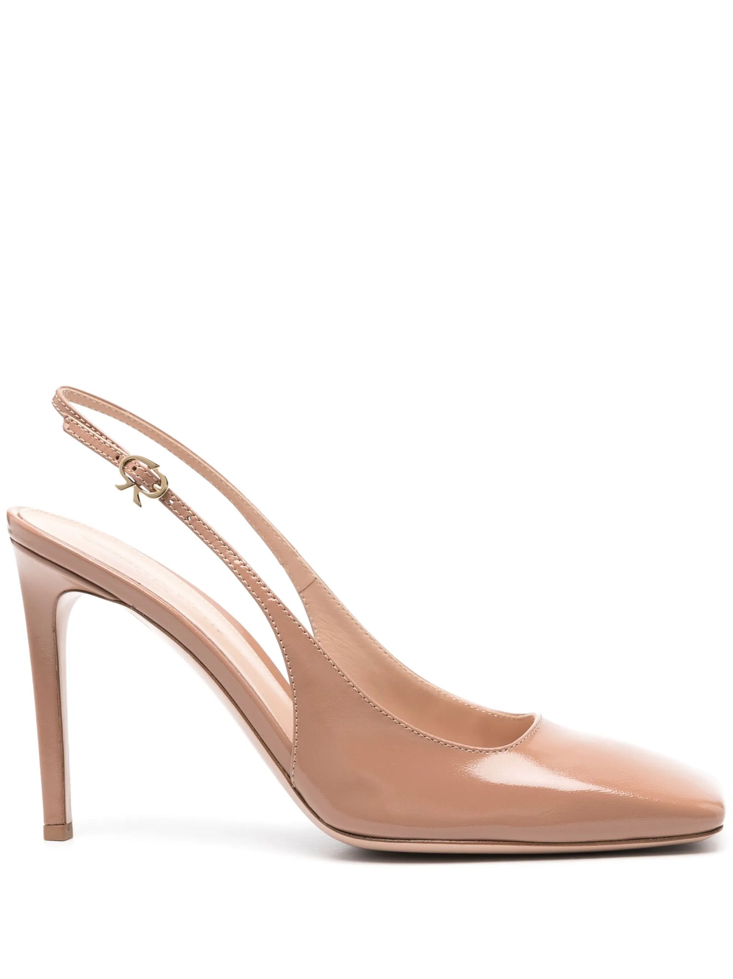 Christina 107mm leather pumps