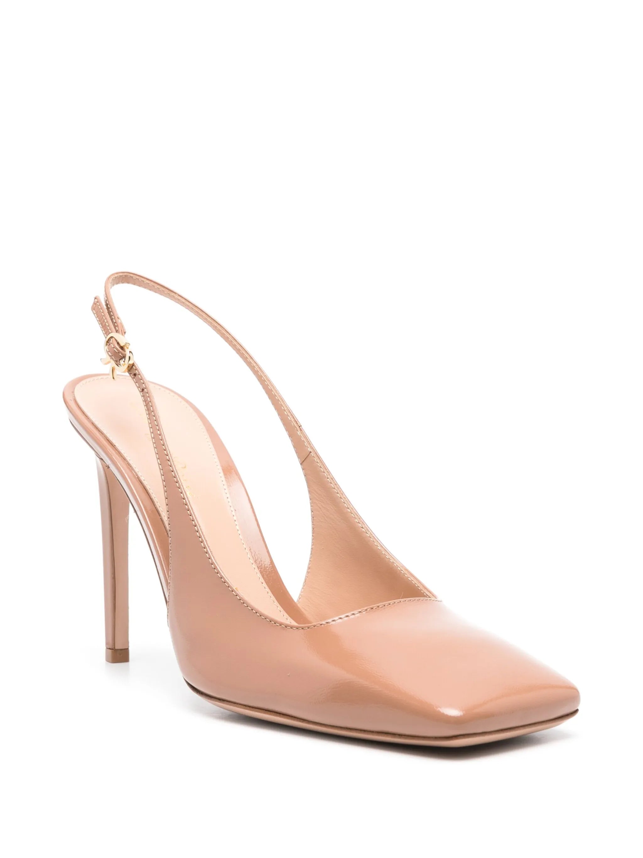 Christina 107mm leather pumps