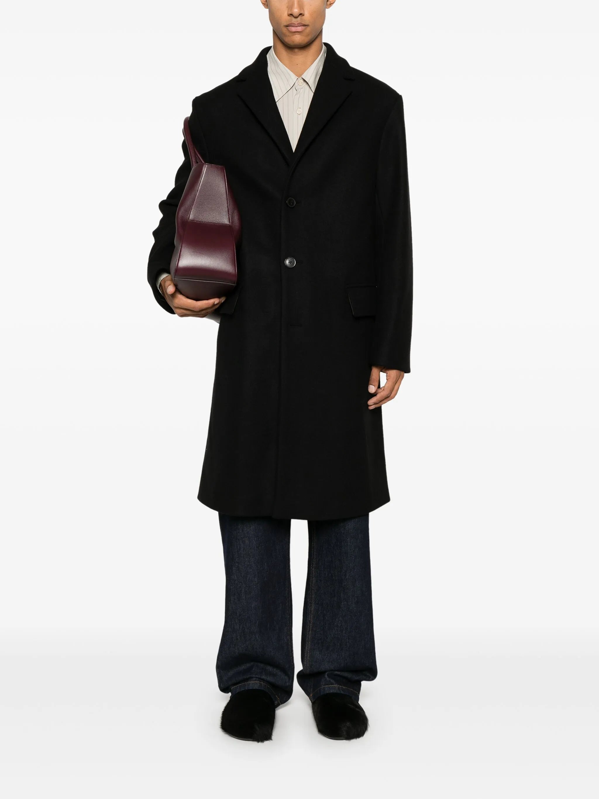 single-breasted coat