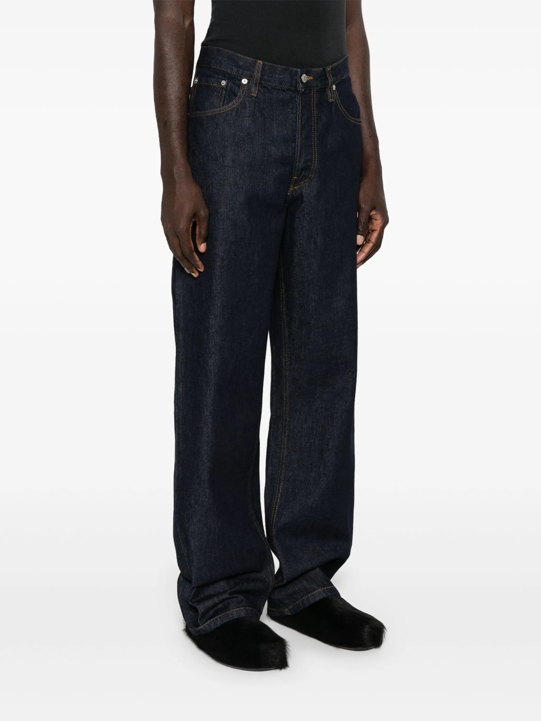 Pine straight-leg jeans