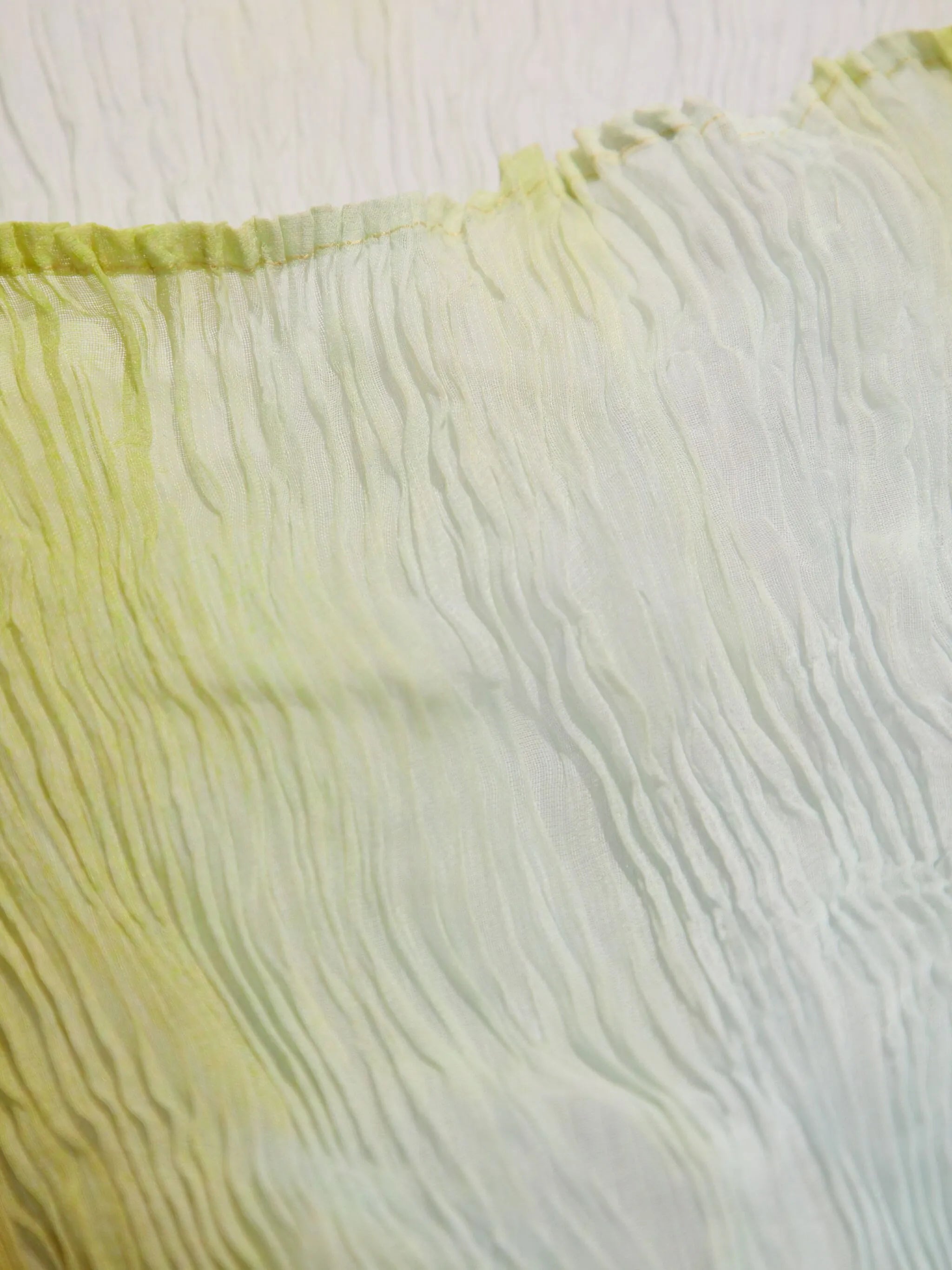 gradient-effect chiffon top