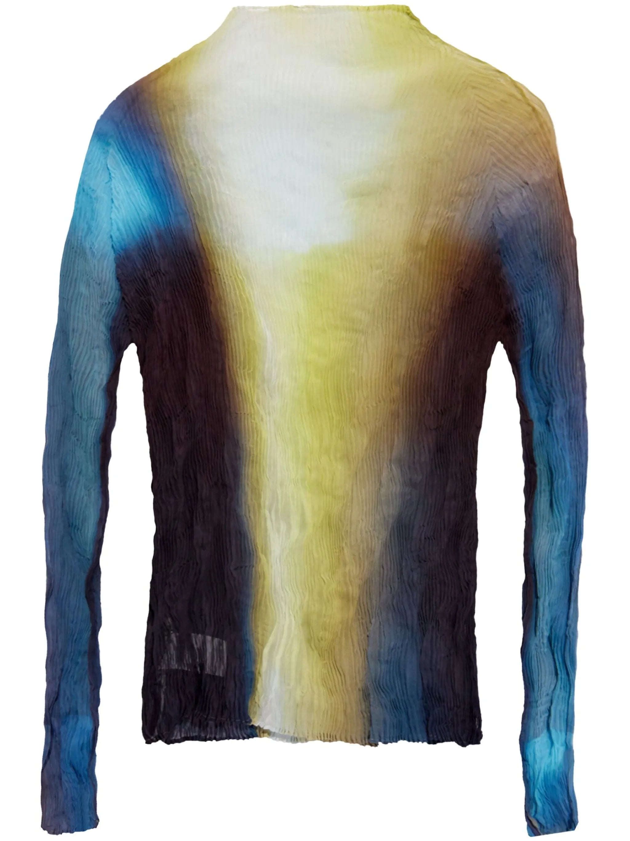 gradient-effect chiffon top