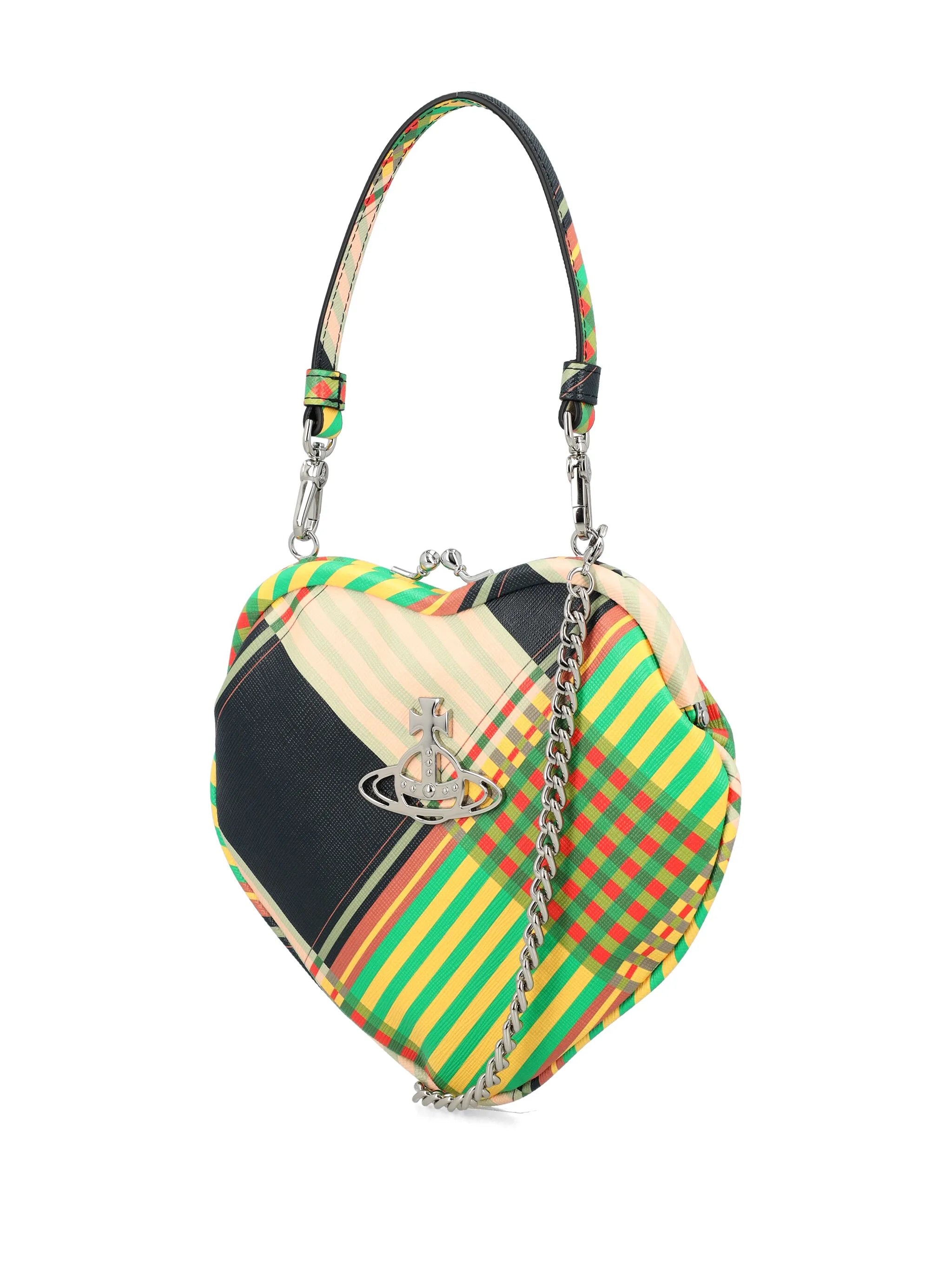 Belle heart plaid mini bag