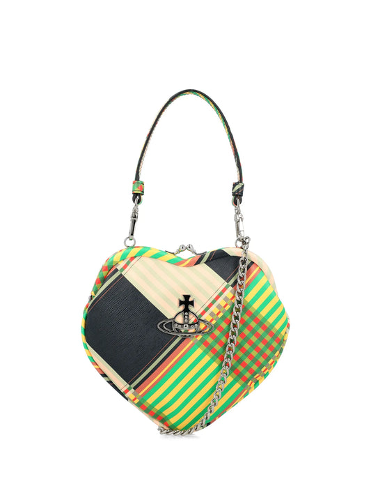 Belle heart plaid mini bag