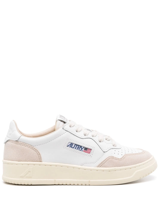 Medalist suede-panel sneakers