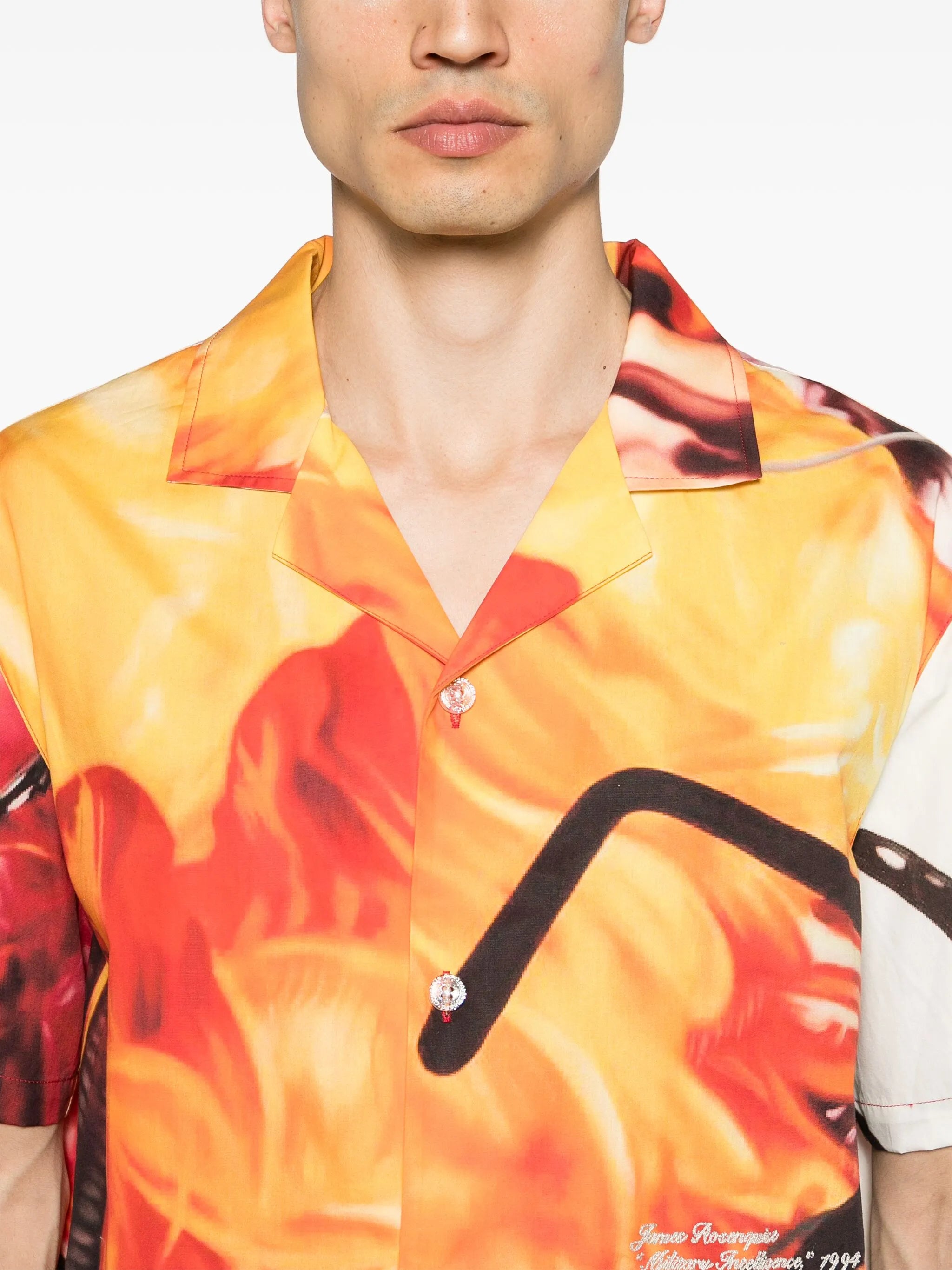 James Rosenquist graffiti-print shirt