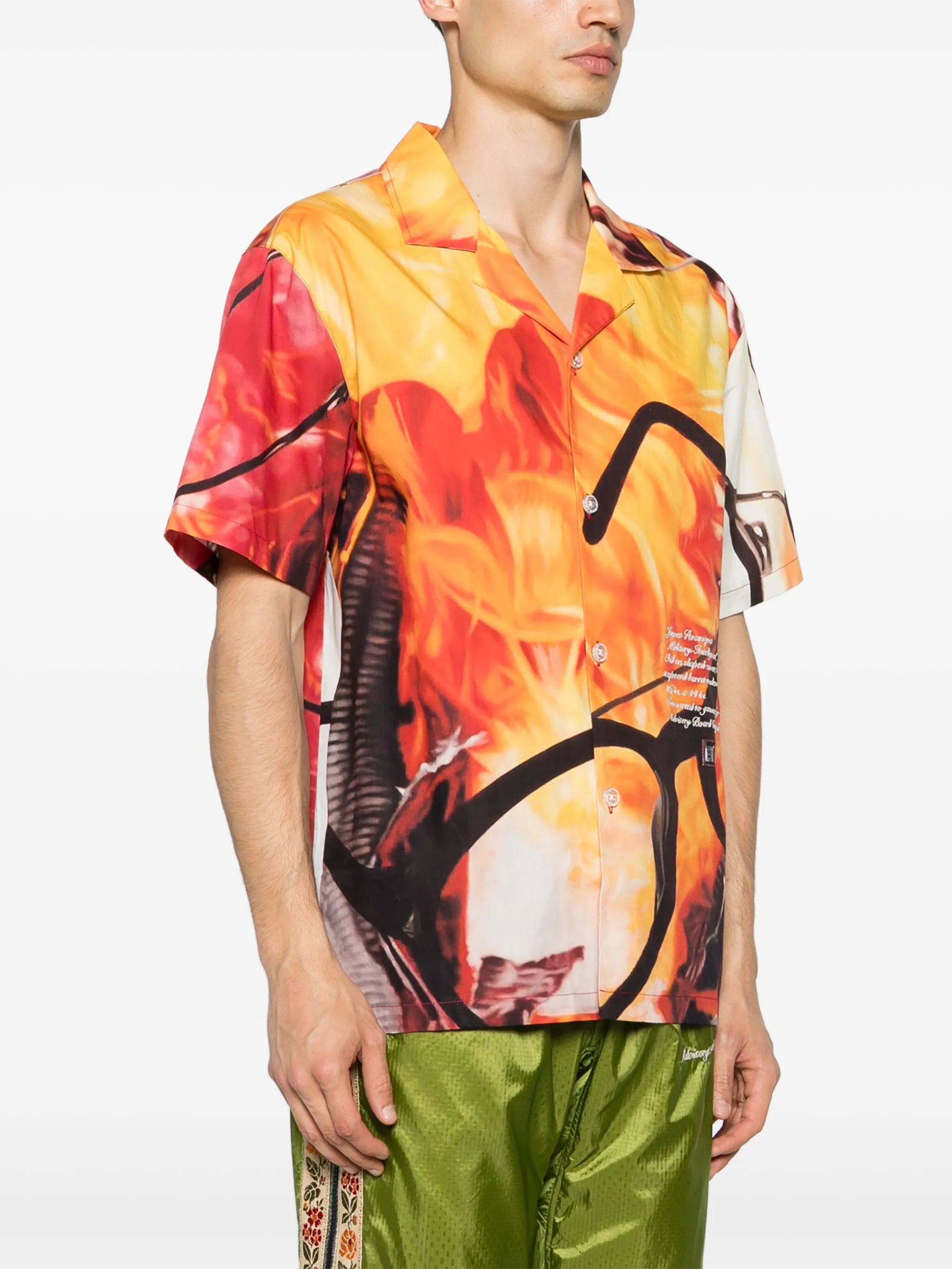 James Rosenquist graffiti-print shirt