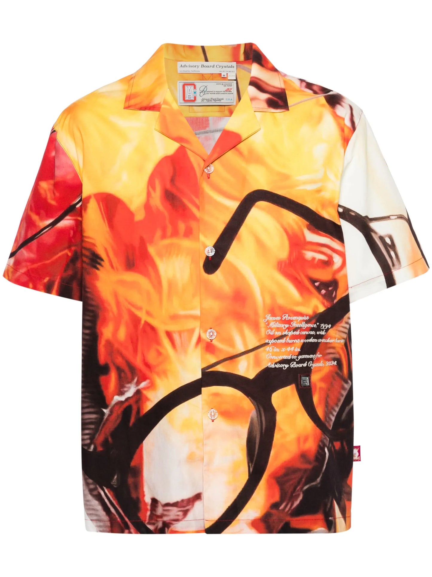 James Rosenquist graffiti-print shirt