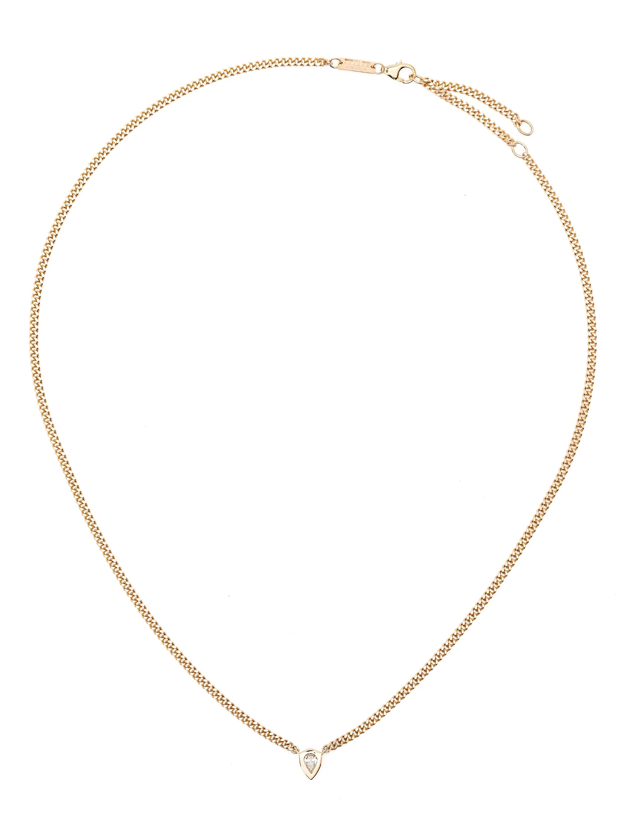 14kt yellow gold diamond necklace