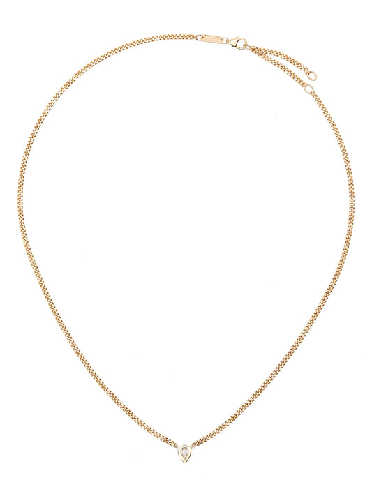 14kt yellow gold diamond necklace