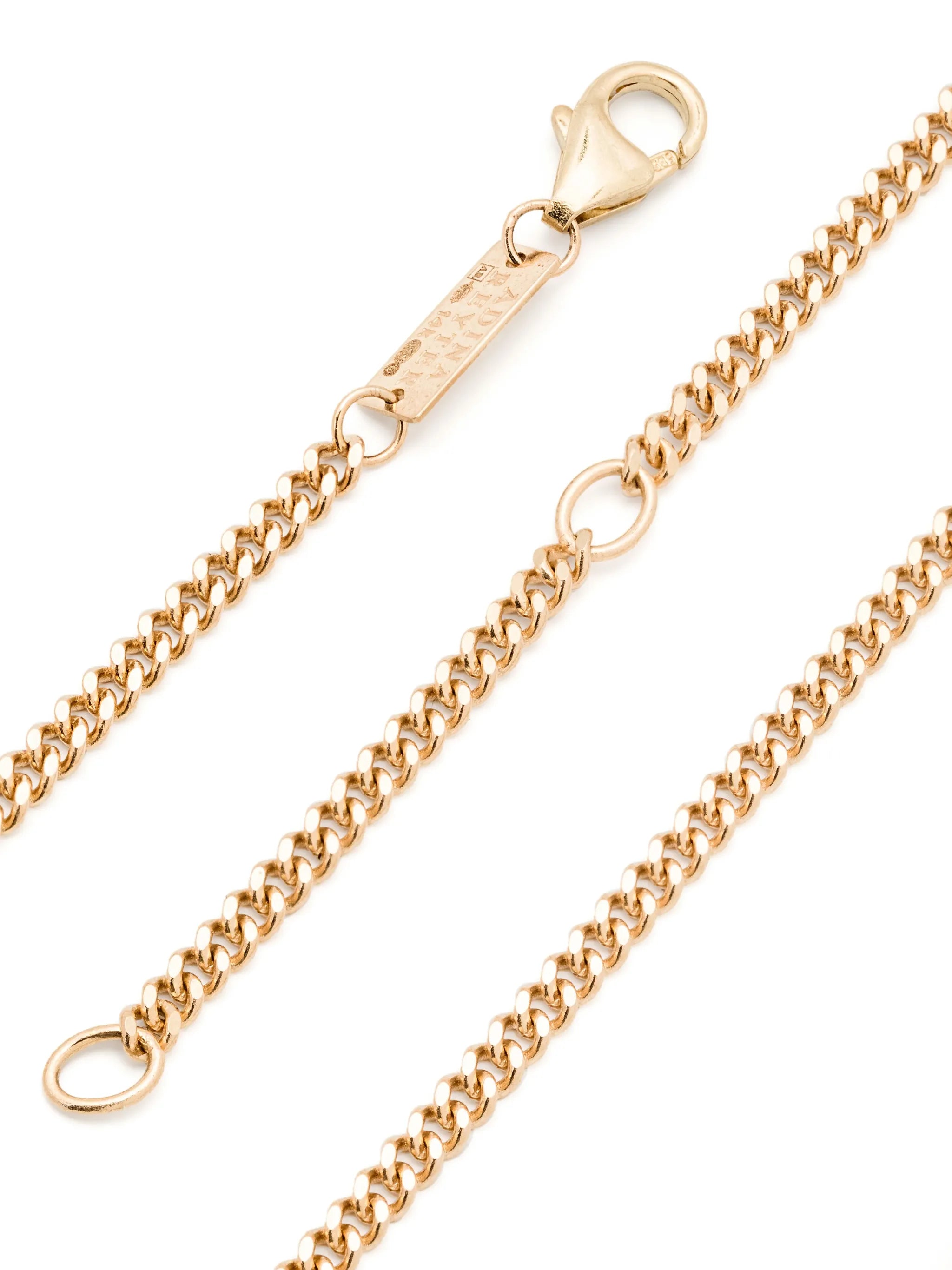 14kt yellow gold diamond necklace