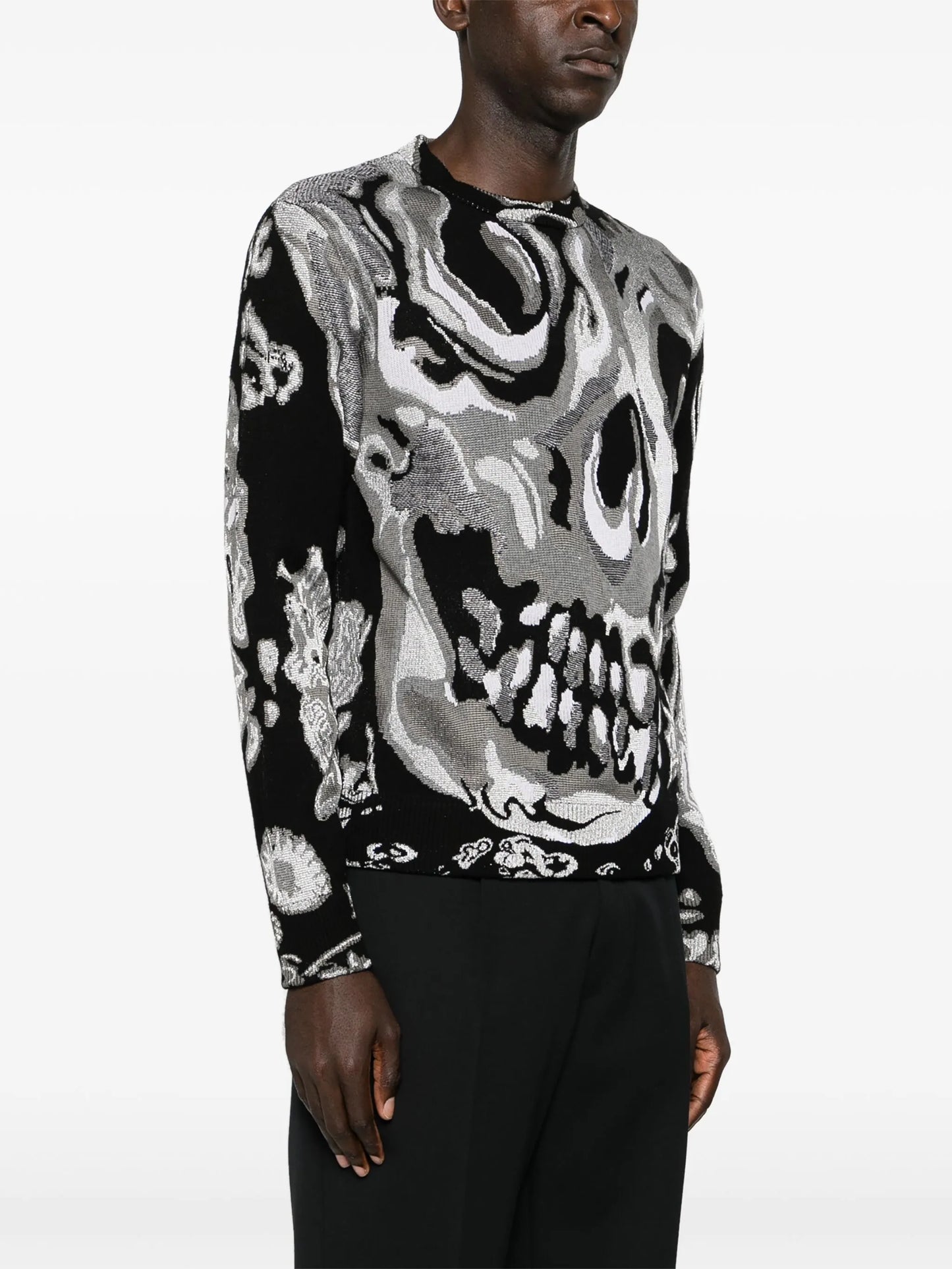 skull graphic sweatshirt