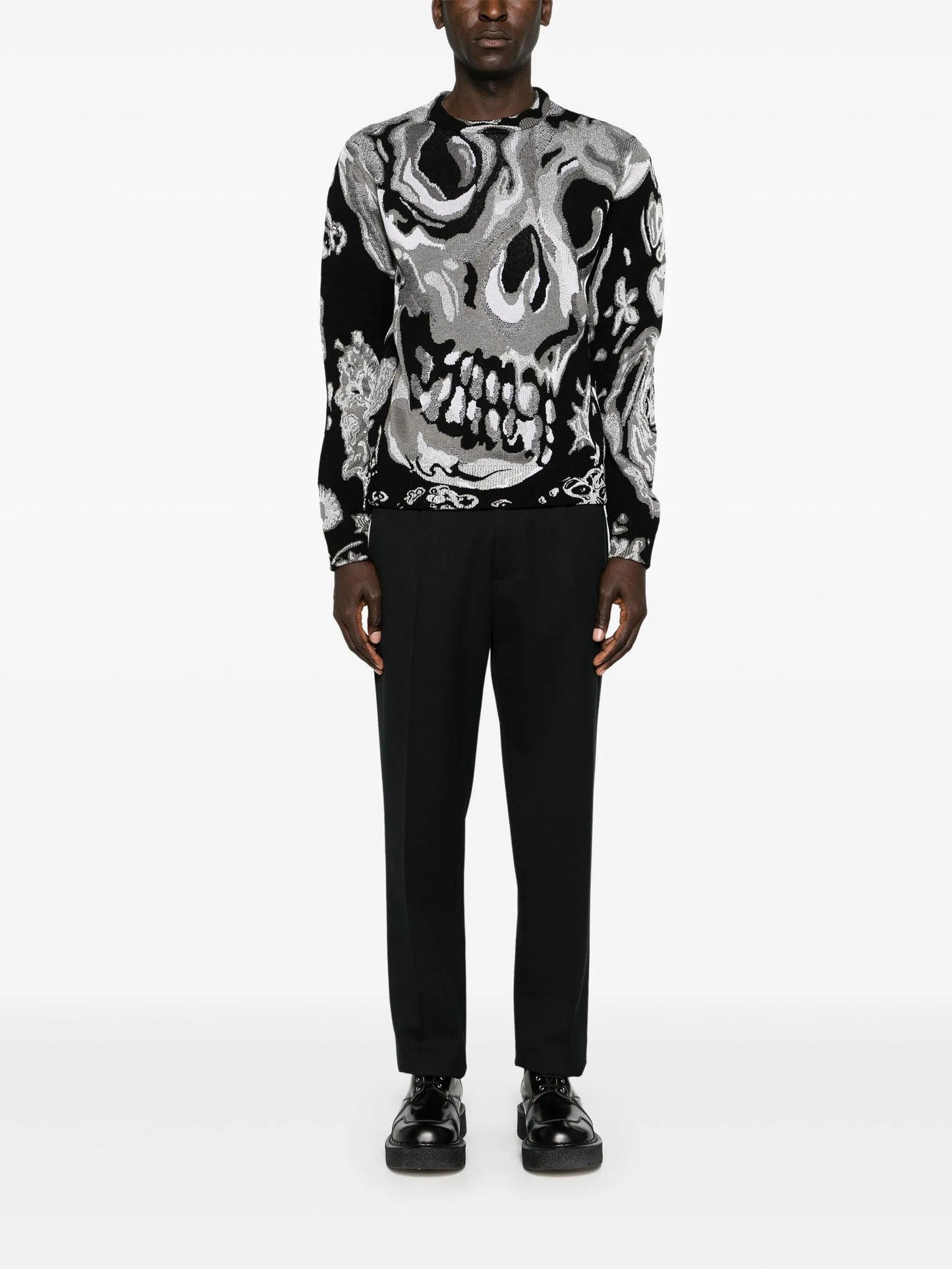 skull graphic sweatshirt