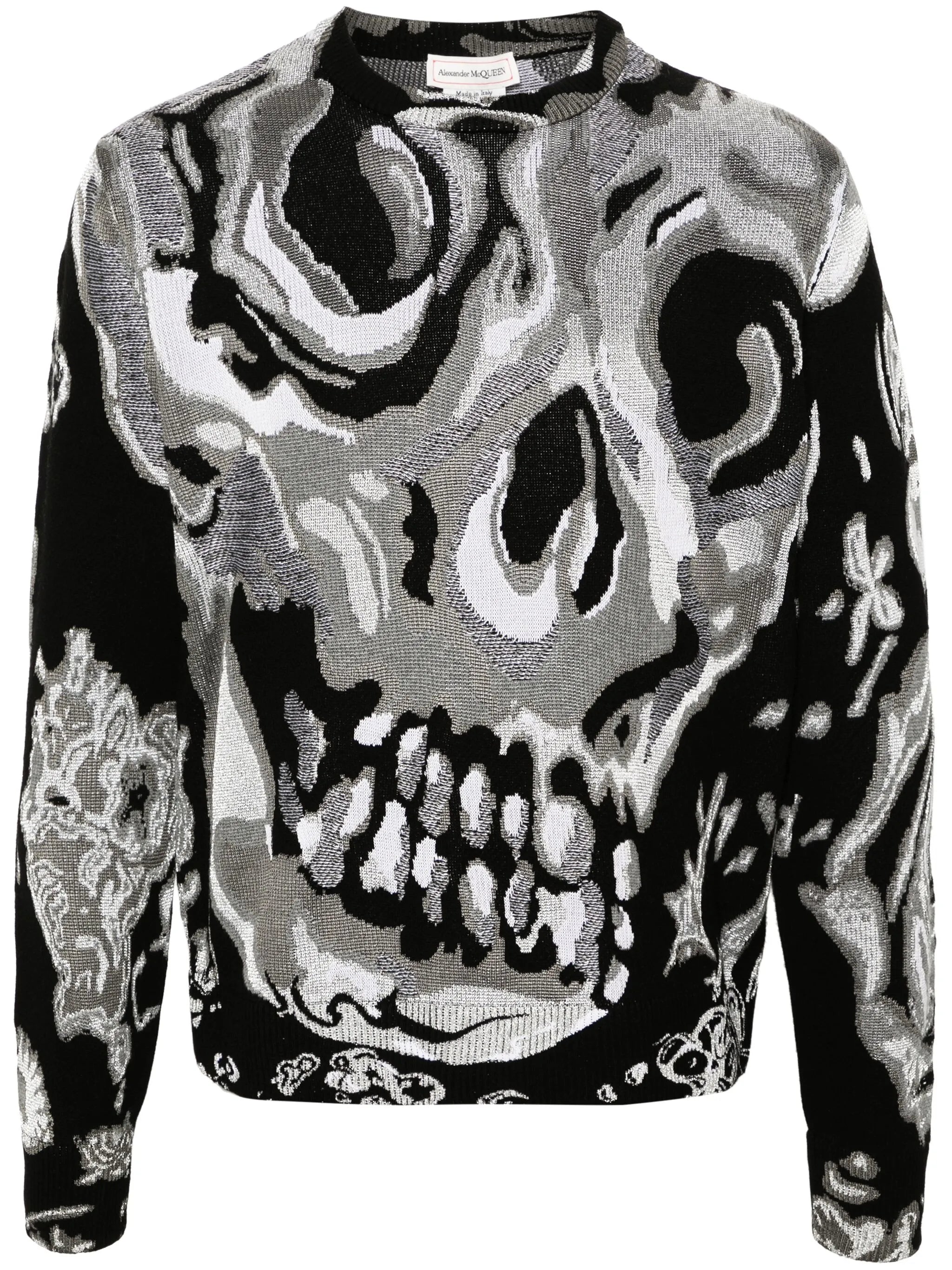 skull graphic sweatshirt