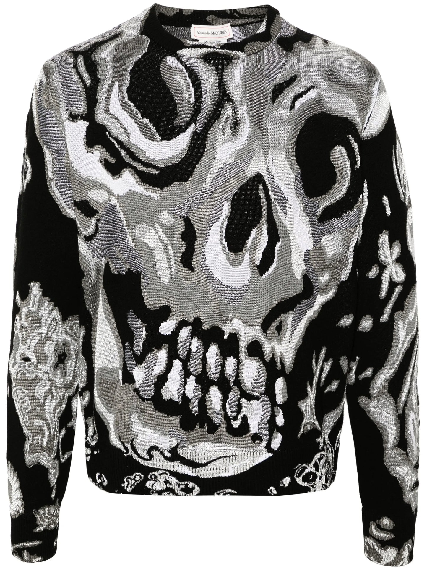 skull graphic sweatshirt