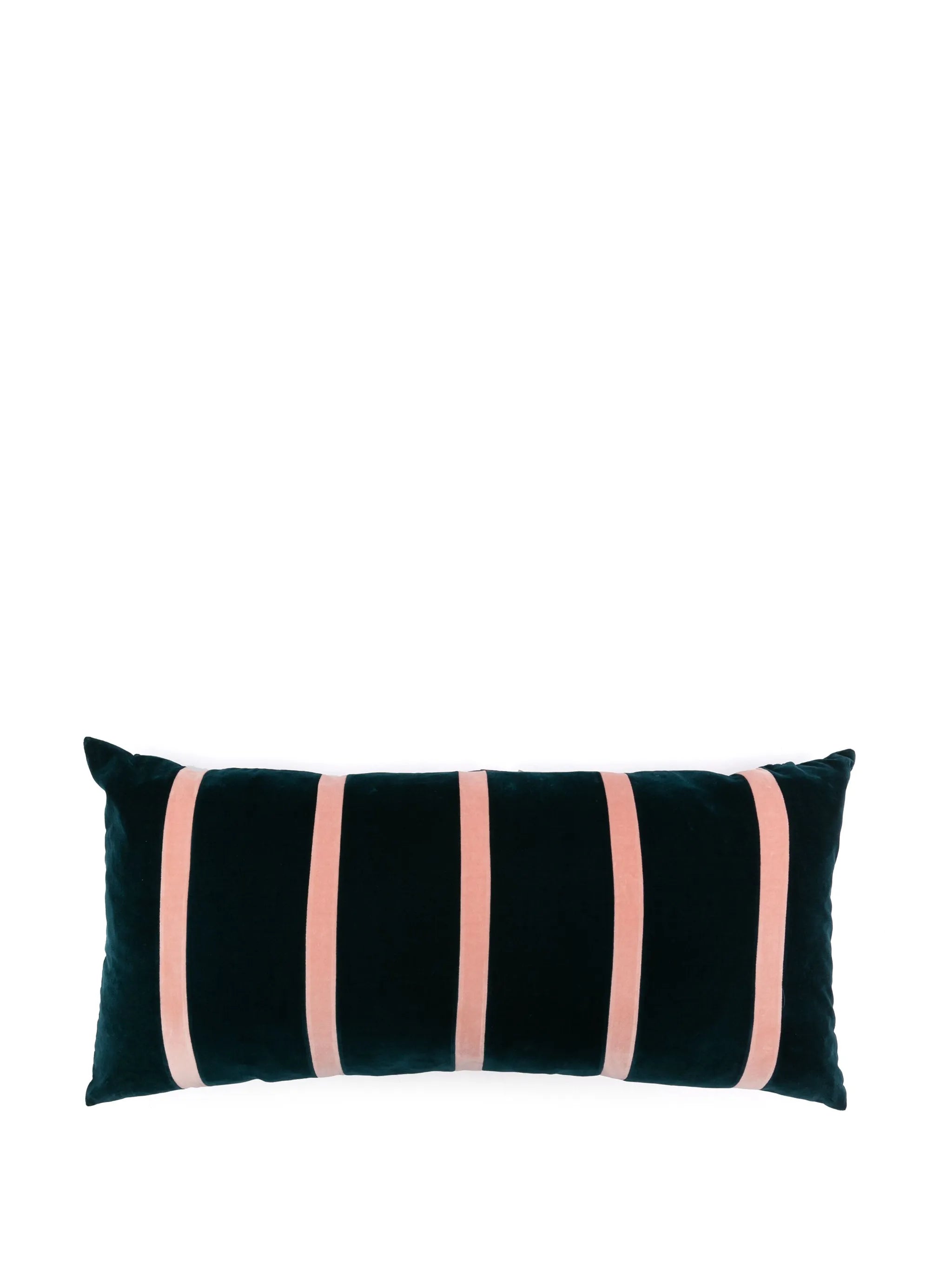 Pippa striped velvet cushion (40 x 80cm)
