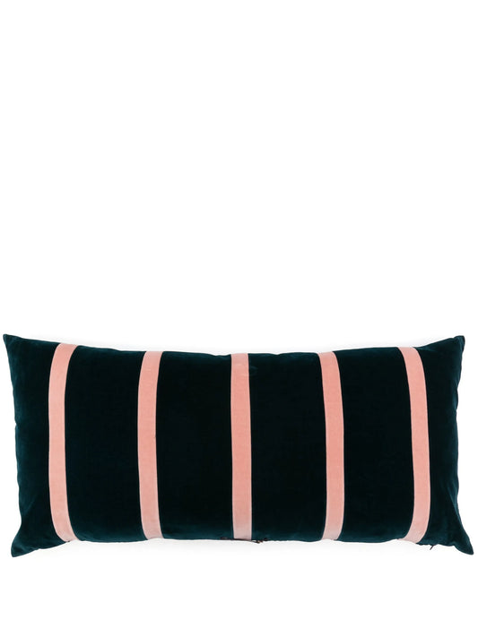 Pippa striped velvet cushion (40 x 80cm)